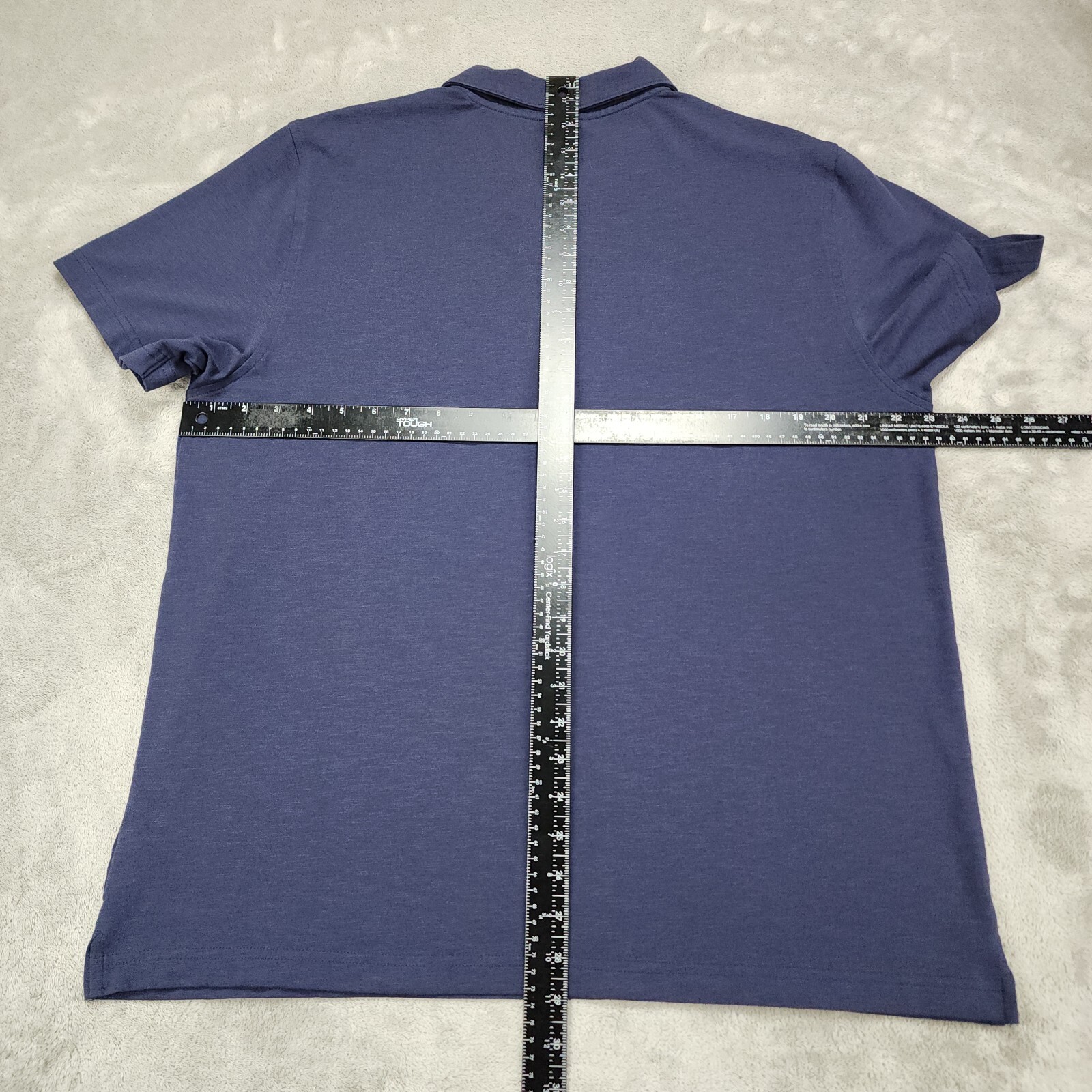Rhone Shirt Mens Extra Large Blue Solid Cloud 9 Polo Golf Anti Odor Classic Fit