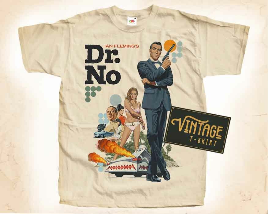 James Bond Dr.No V2 Vintage T Shirt for Men NATURAL S-5XL