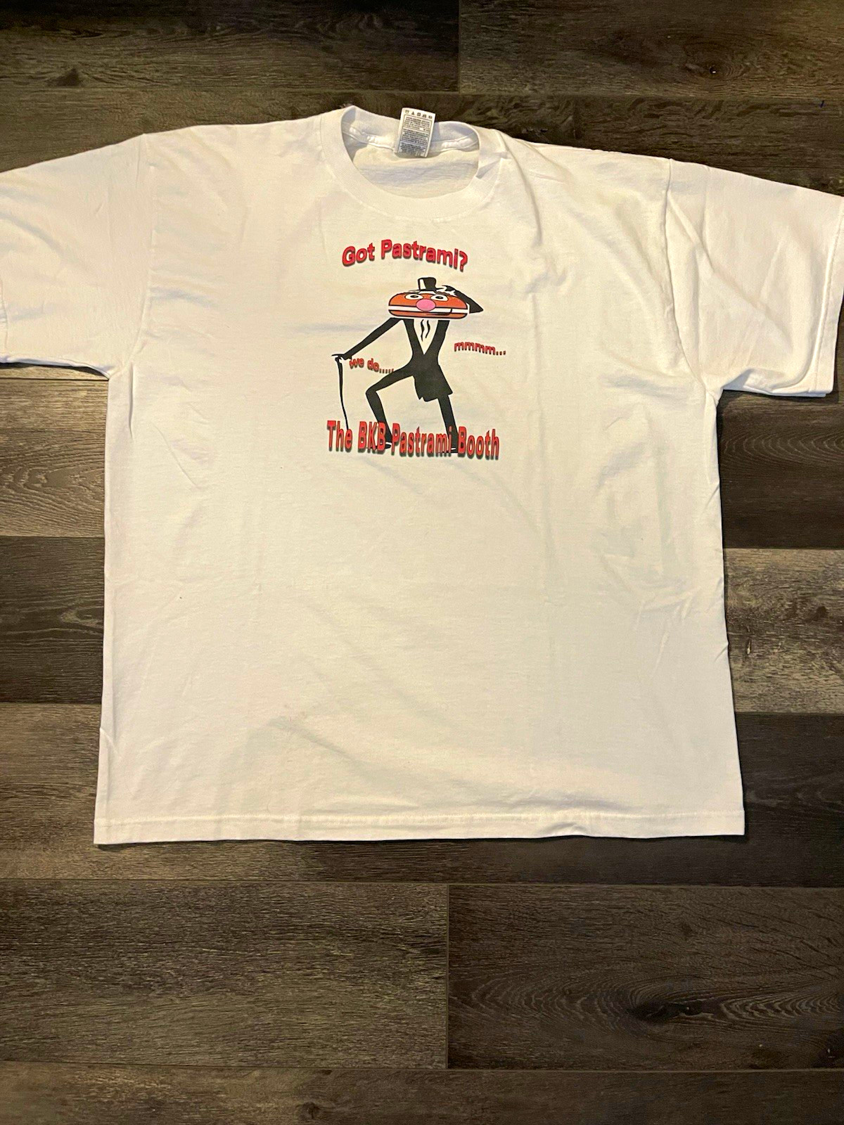 Fruit of the Loom BEST Men’s White Got Pastrami? Graphic Knit Crew Neck Tee XL