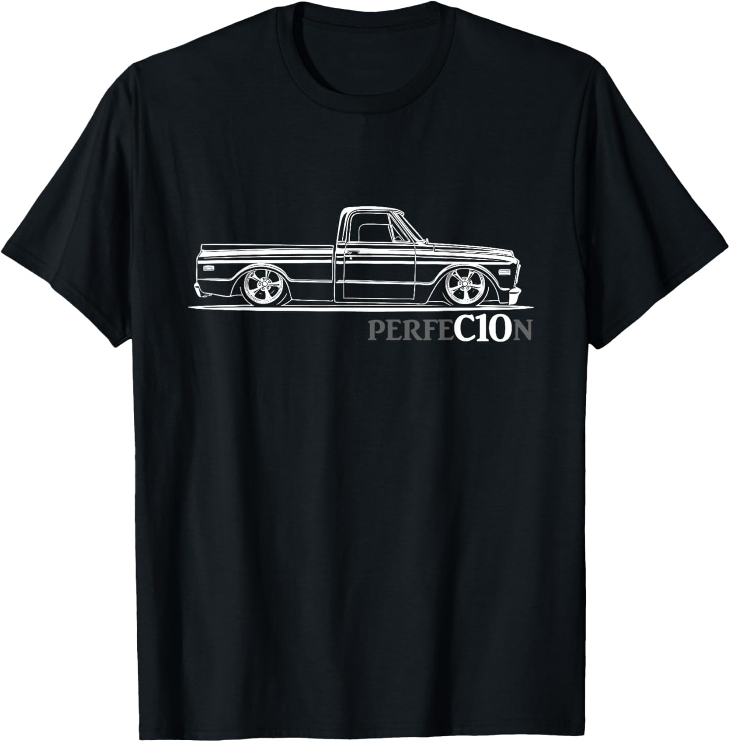 1967-1972 C10 Truck Silhouette C10 Truck Perfection Stance T-Shirt