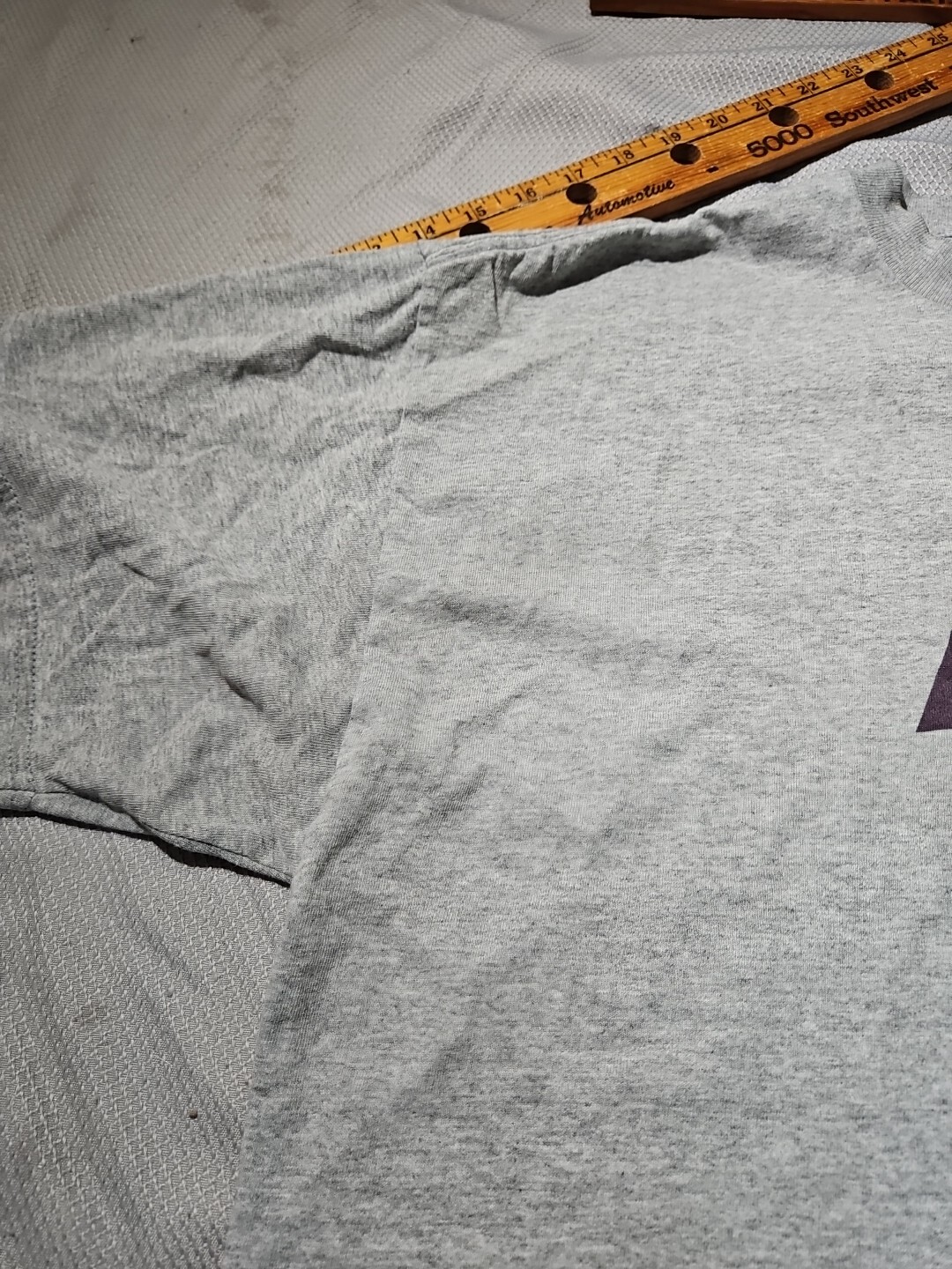 Vintage Nike Shirt Men XL Gray Solid Graphic Print Spellout Casual Y2k Tee