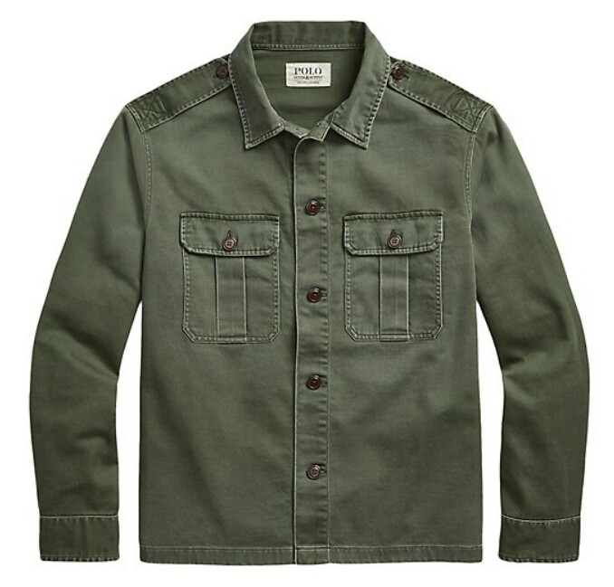 Polo Ralph Lauren Military Army Soldier Paratrooper Field Shirt Jacket Gentleman