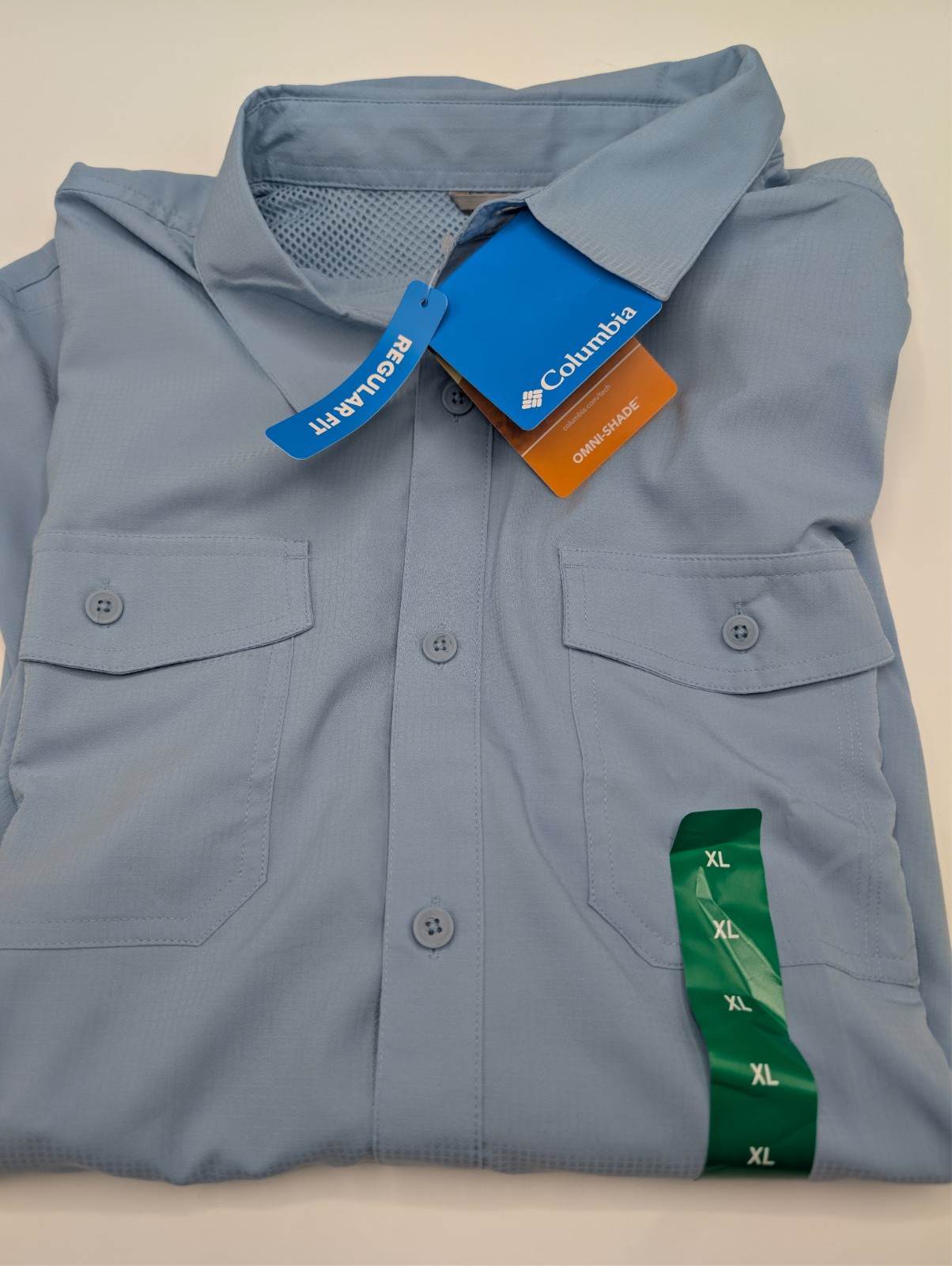 Columbia Omni Shade Wick Long Sleeve Button Down Shirt S M L XL charcoal canteen