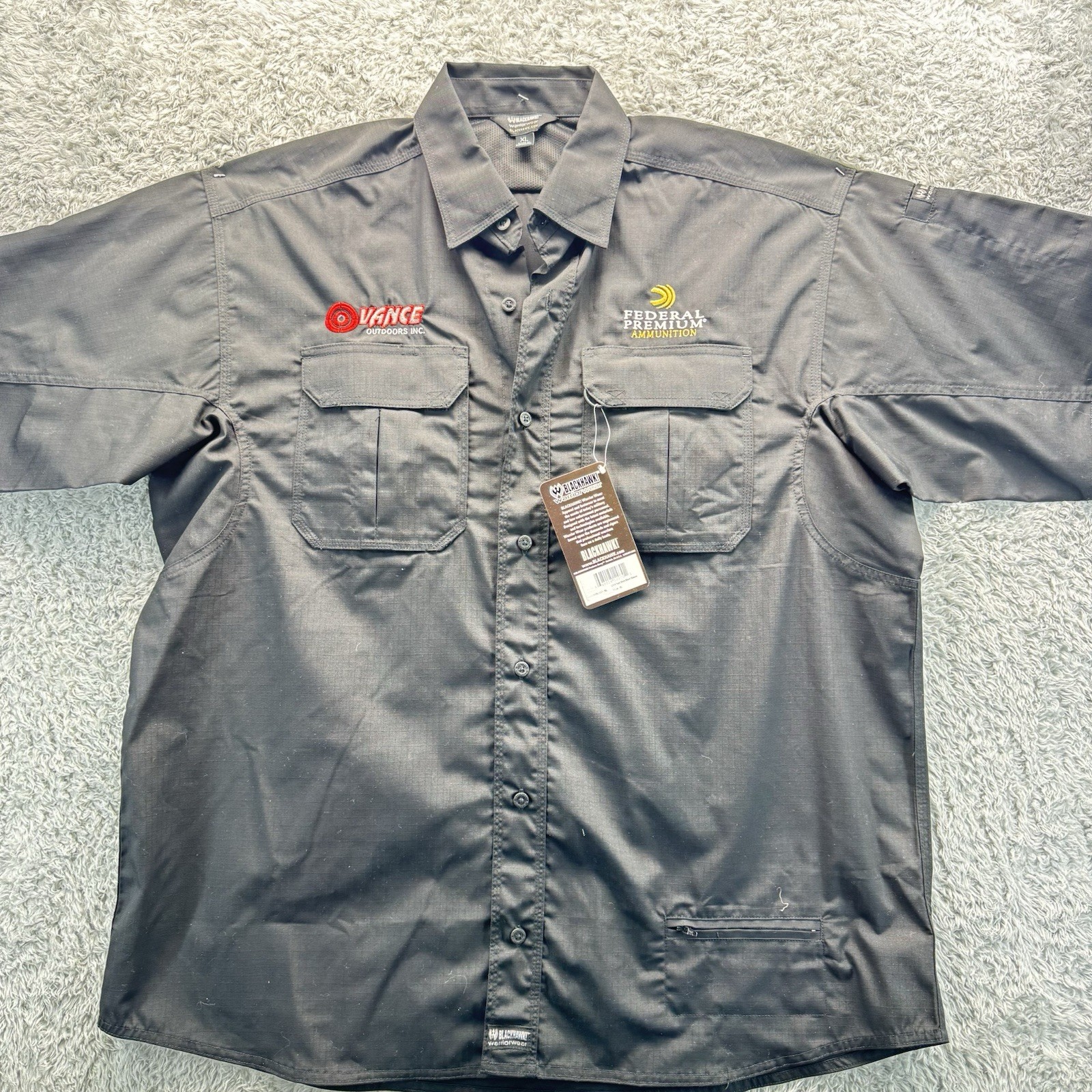 Blackhawk Warrior Wear Shirt Men Short Sleeve Tactical Utility Black XL NWT