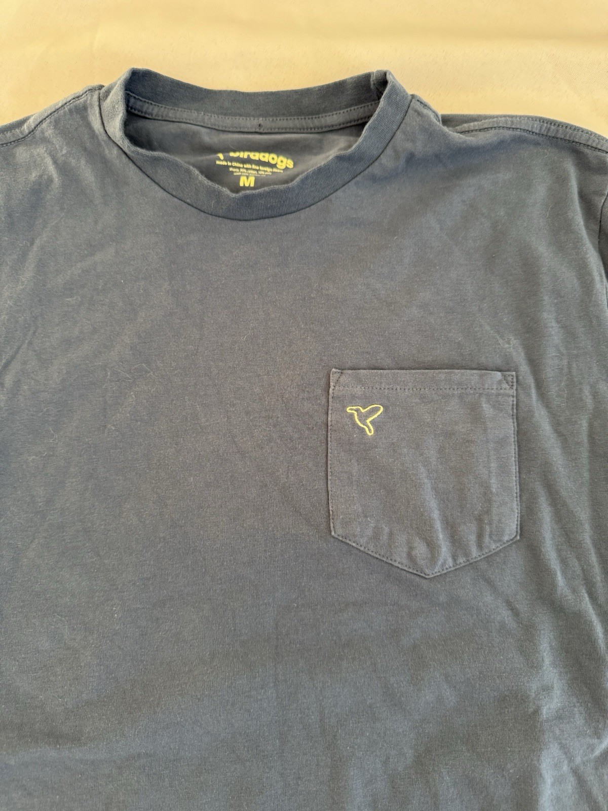 Men’s Birddogs Long Sleeve Blue Crew Neck Shirt- Size M Medium EUC