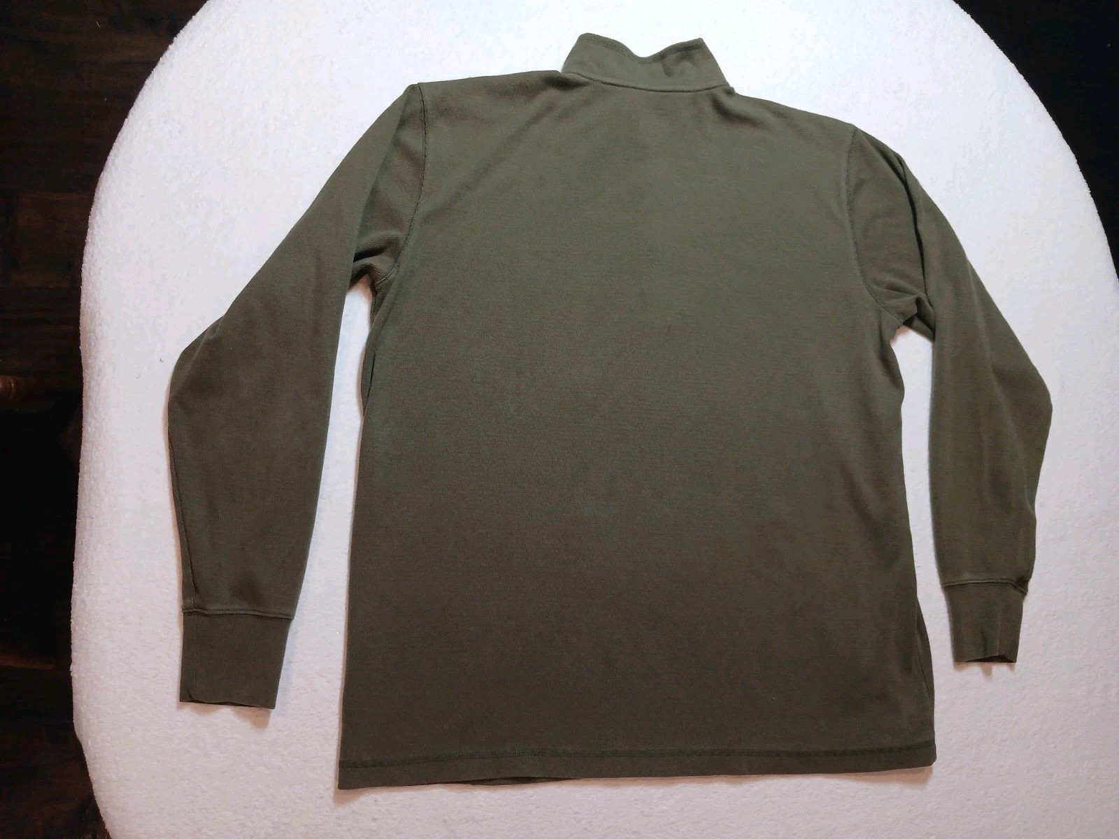 Carhartt Thermal Shirt Men’s Extra Large Green 1/2 Zip Pullover 104428 G72*