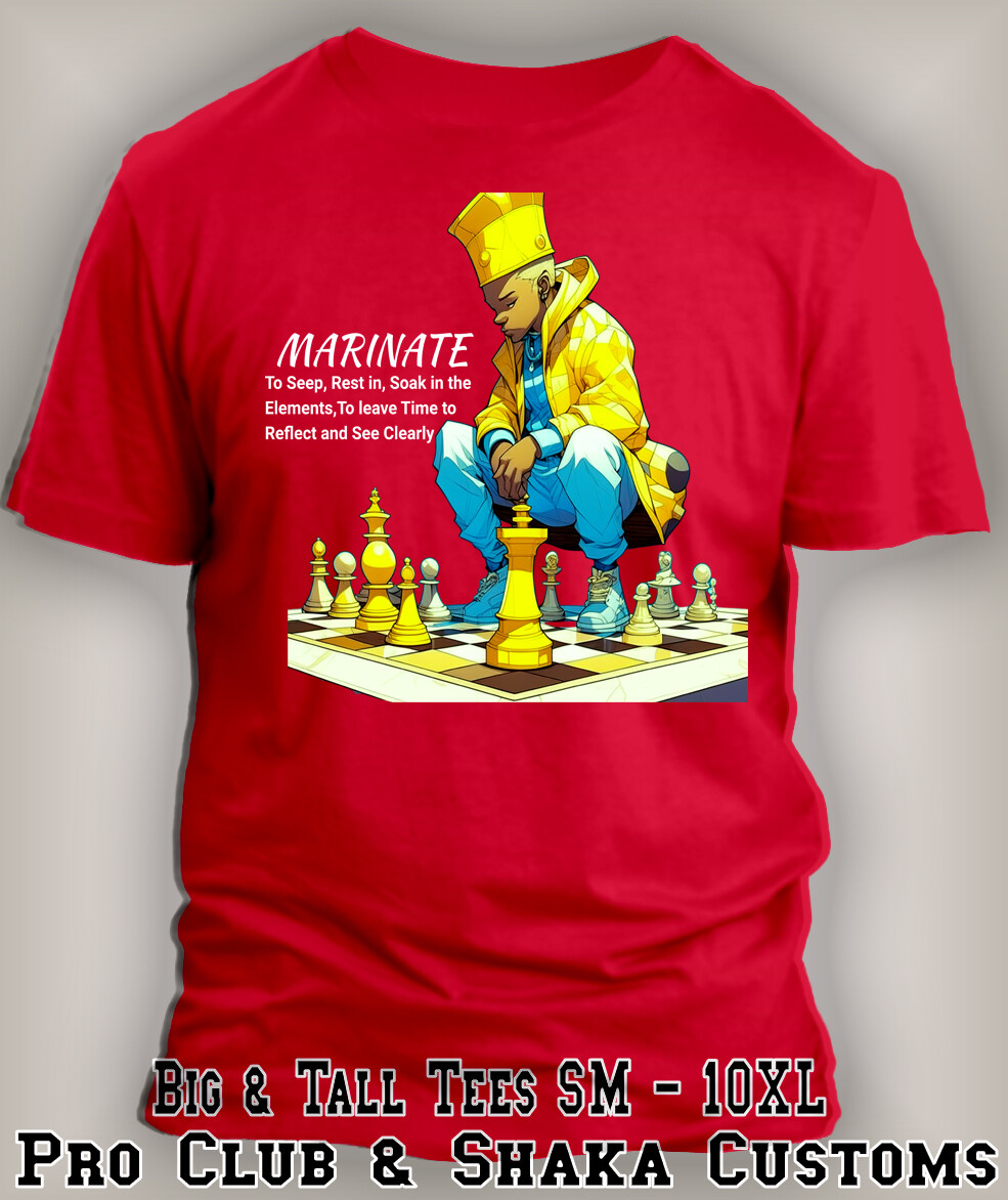 Pro Club Shaka God’s Marinate Chessboard Graphic Tee Shirt Big Tall Small Tshirt