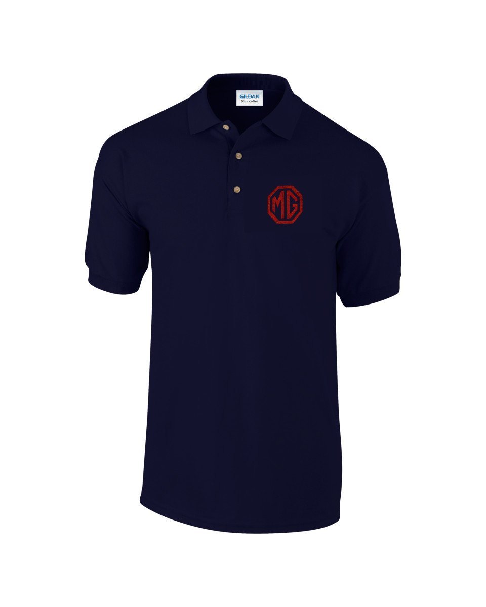 Classic Car MG Embroidered Logo Polo Shirt Various Colours Personalised Free P&P