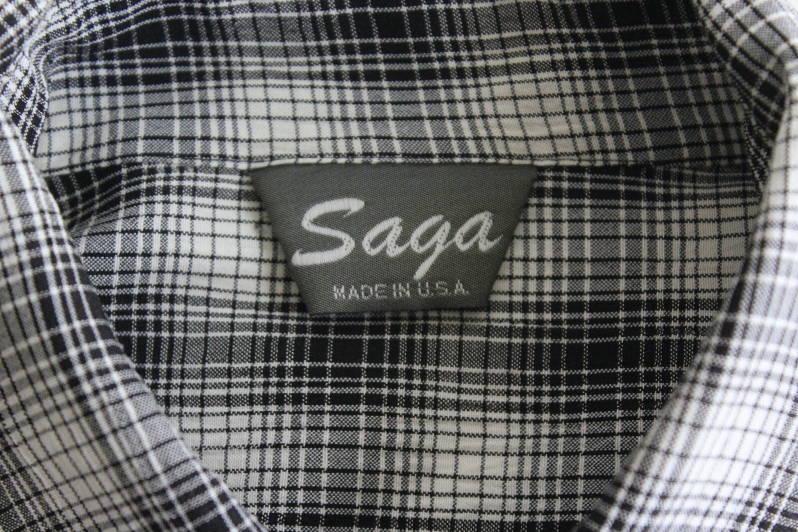 Saga Made USA Rockabilly Shirt Medium M