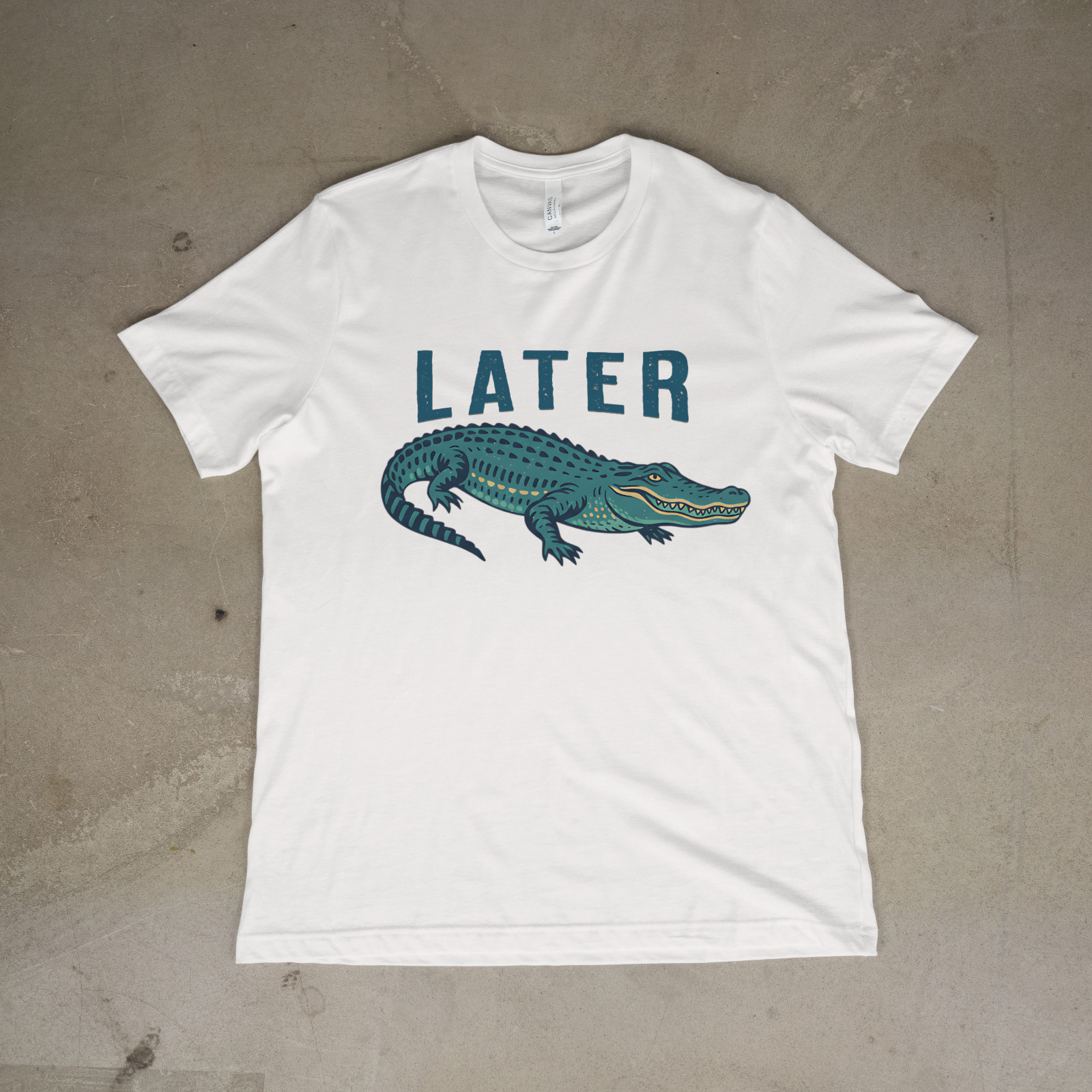 Later Funny Alligator Minimalist Graphic Unisex T-Shirt