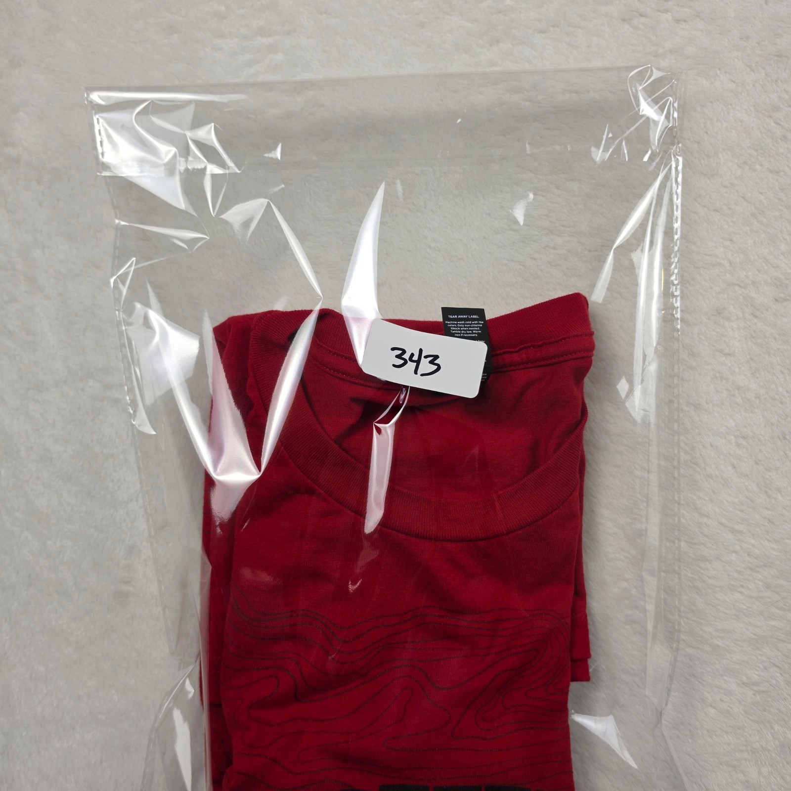 District SUU T-Shirt Mens Small Red Good Tri-blend Graphic Tee Topo Map