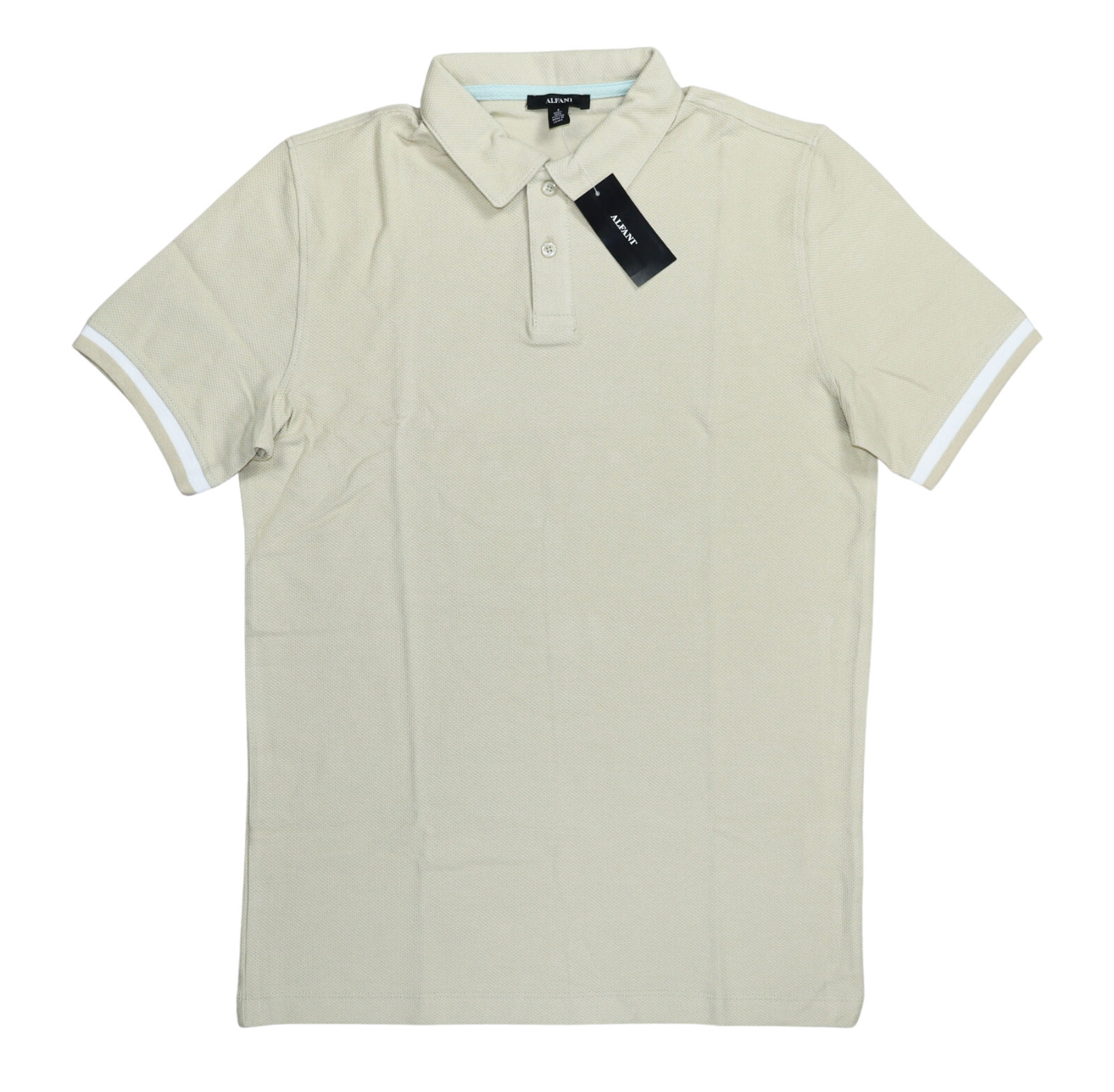 Alfani Short Sleeve Textured Mesh Knit 2-Button Men’s Polo Shirt NWT Pick Size