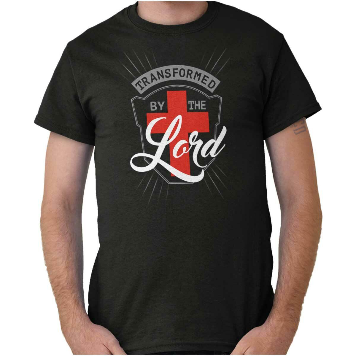 Transformed By The Lord Christian Jesus God Adult Short Sleeve Crewneck Tee
