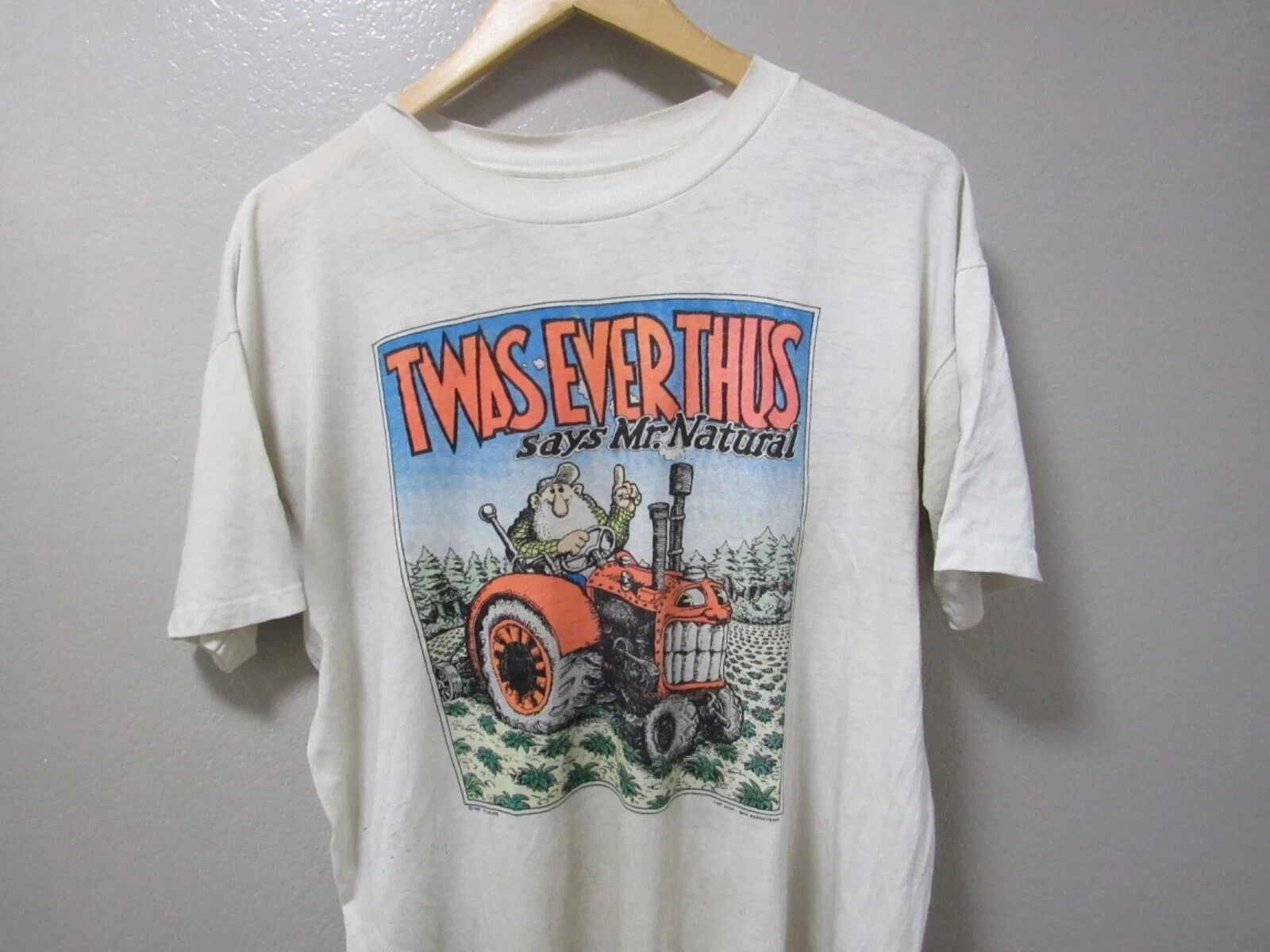 Vintage 1985 Mr Natural T-Shirt Twas Ever Thus R. Crumb Style TRENDING T’SHIRT