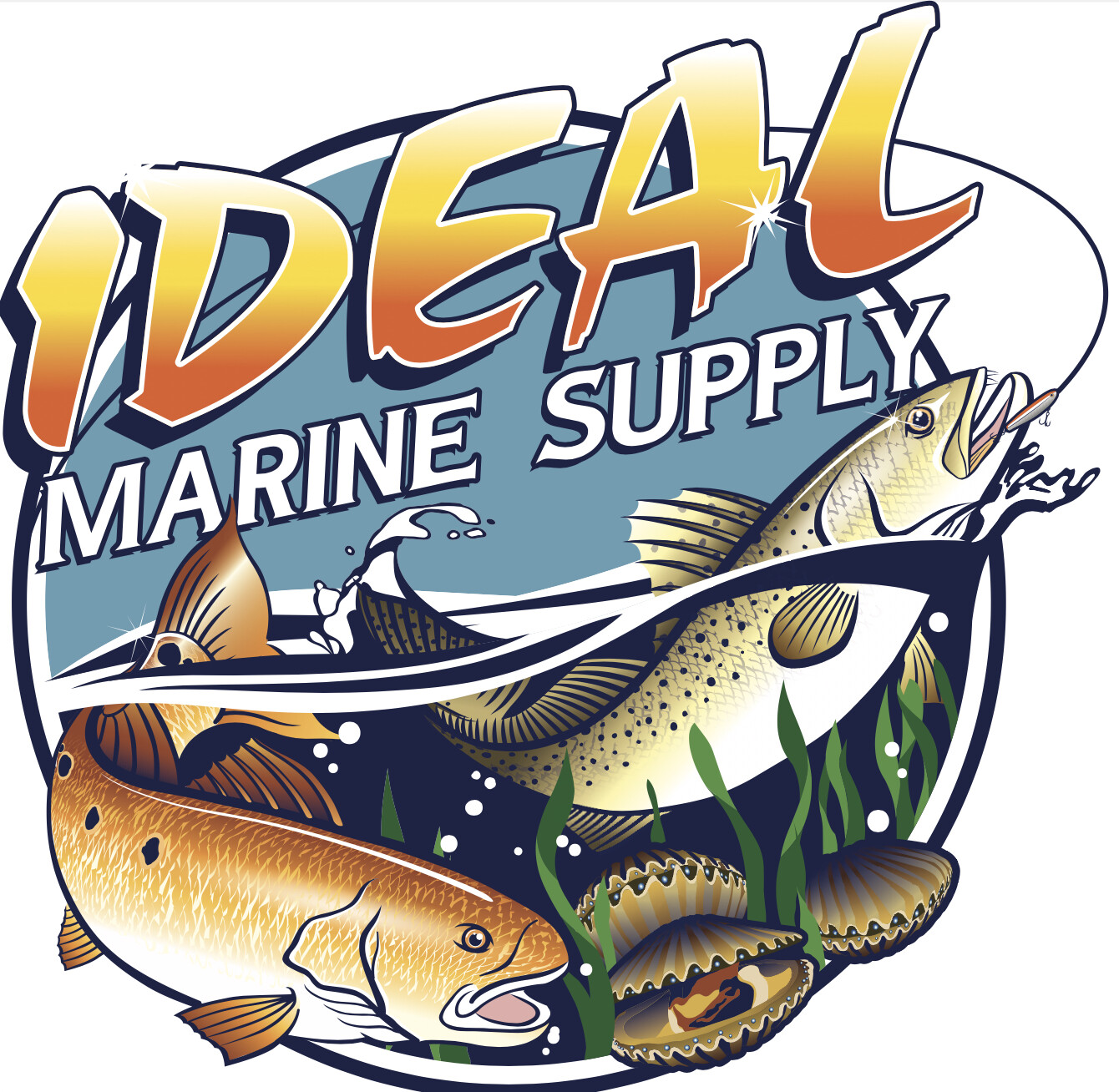 Guy Harvey Resolution Fish Boat Beach Tank Top.. Pick Size.. Fast Ship….Coral