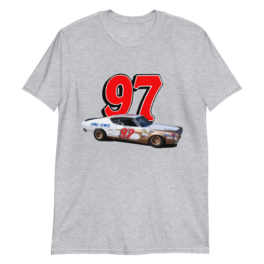 Red Farmer #97 1972 Ford Torino Race Car Short-Sleeve Unisex T-Shirt