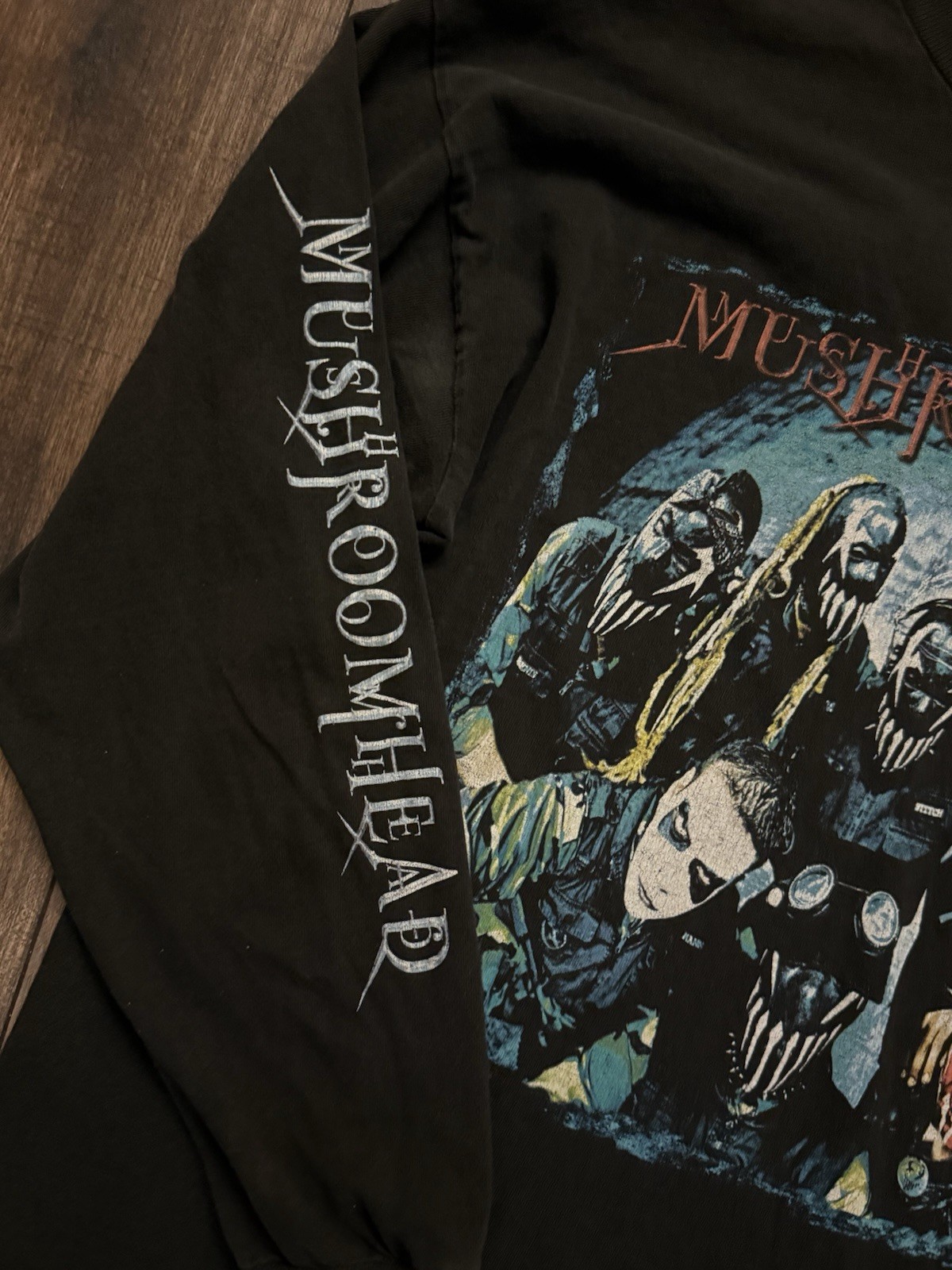 Vintage Mushroomhead Long Sleeve T-Shirt Size L Nu Metal Y2K Delta Pro Weight