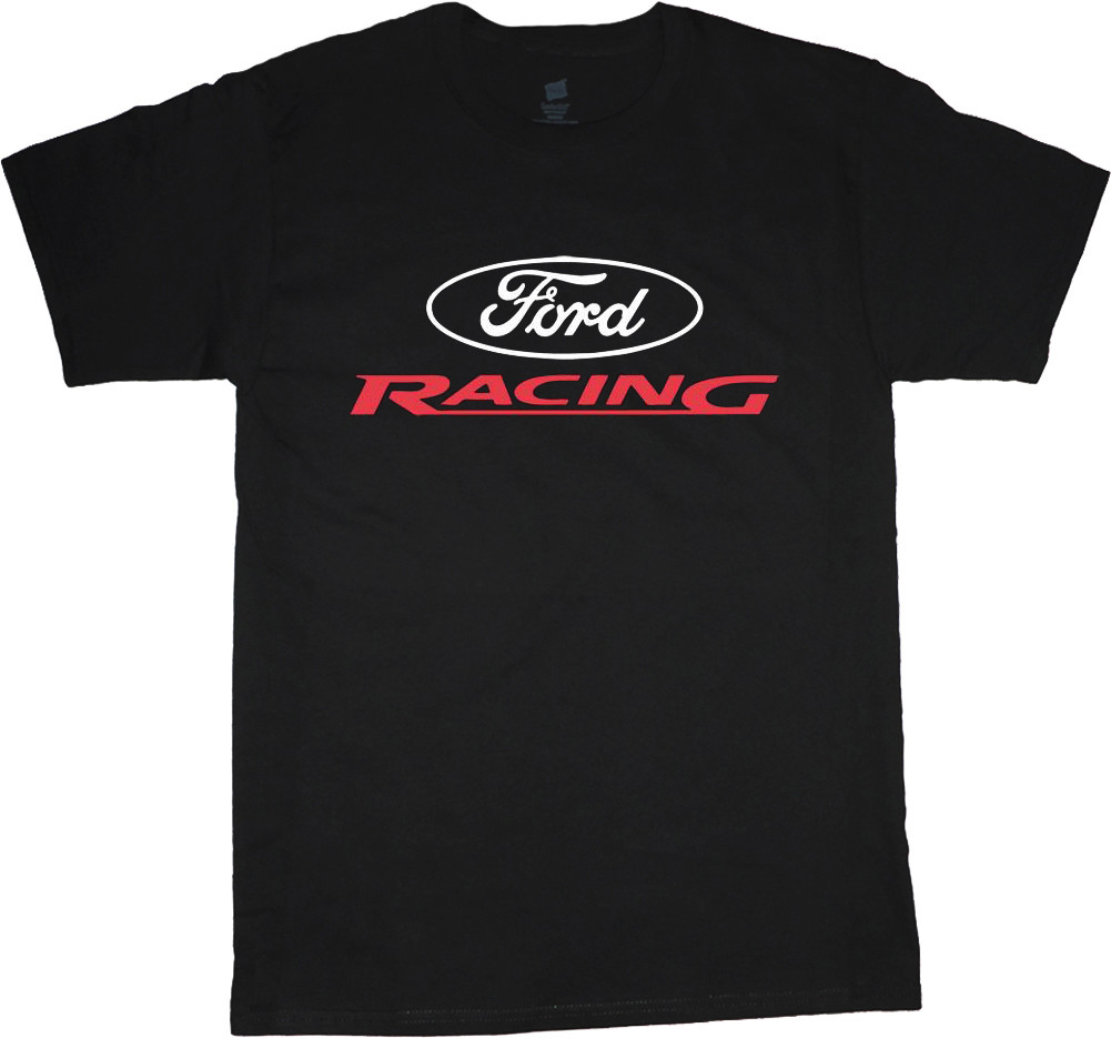 Big and Tall t-shirt Ford Racing decal tee shirt for men gear clothing gifts