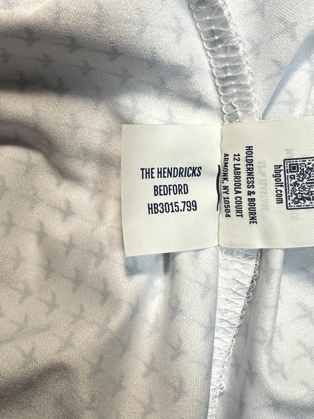 Holderness & Bourne Polo HENDRICKS Shirt : Bedford All-over bird motif sz M
