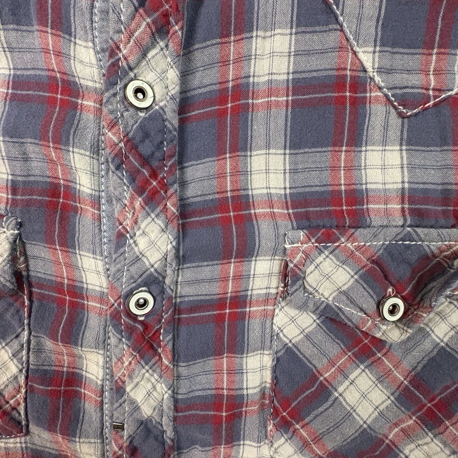 Buffalo David Bitton Men’s L (Fits like M) Multicolor SS Plaid SEE DESCRIPTION