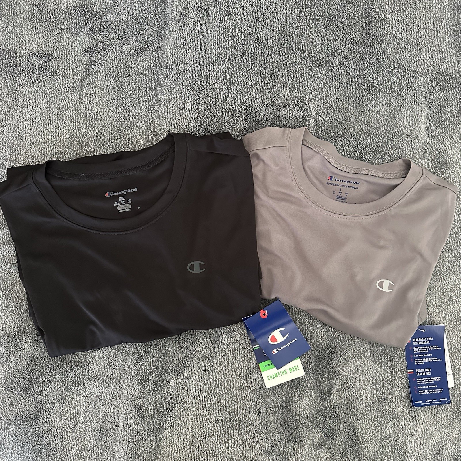 Champion Mens Double Dry Core + Anti-Odor T-Shirt—Brand New—Various Sizes