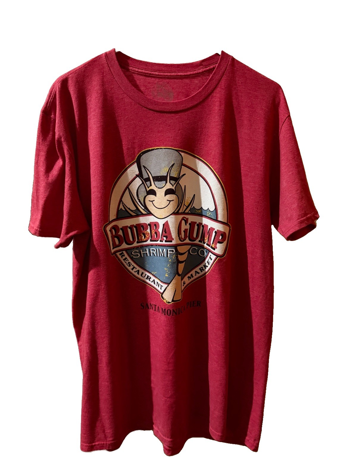 Bubba Gump Shrimp Co Santa Monica Pier Red Men’s Tshirt XL