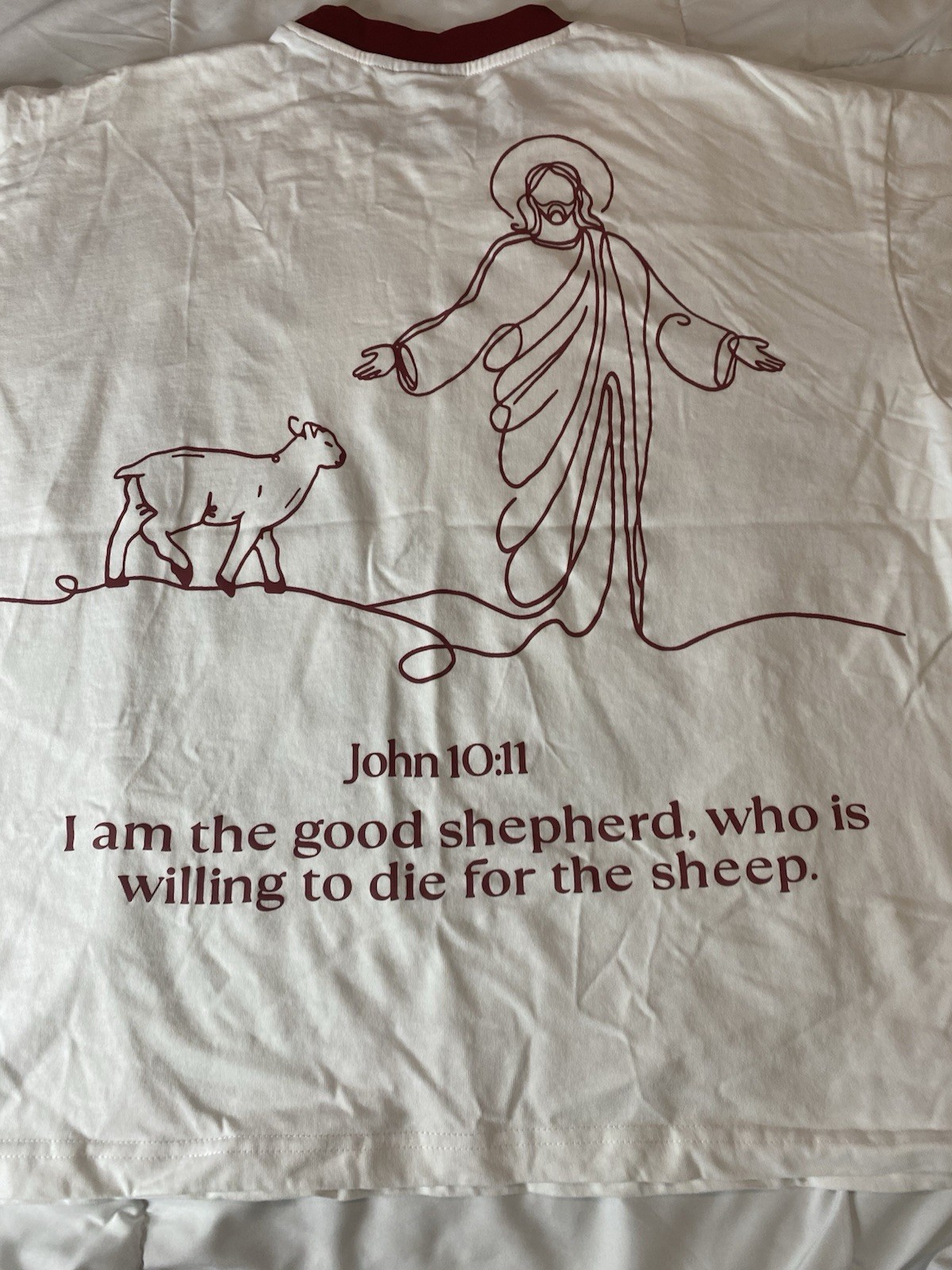 Good Shepherd” Tee Maroon