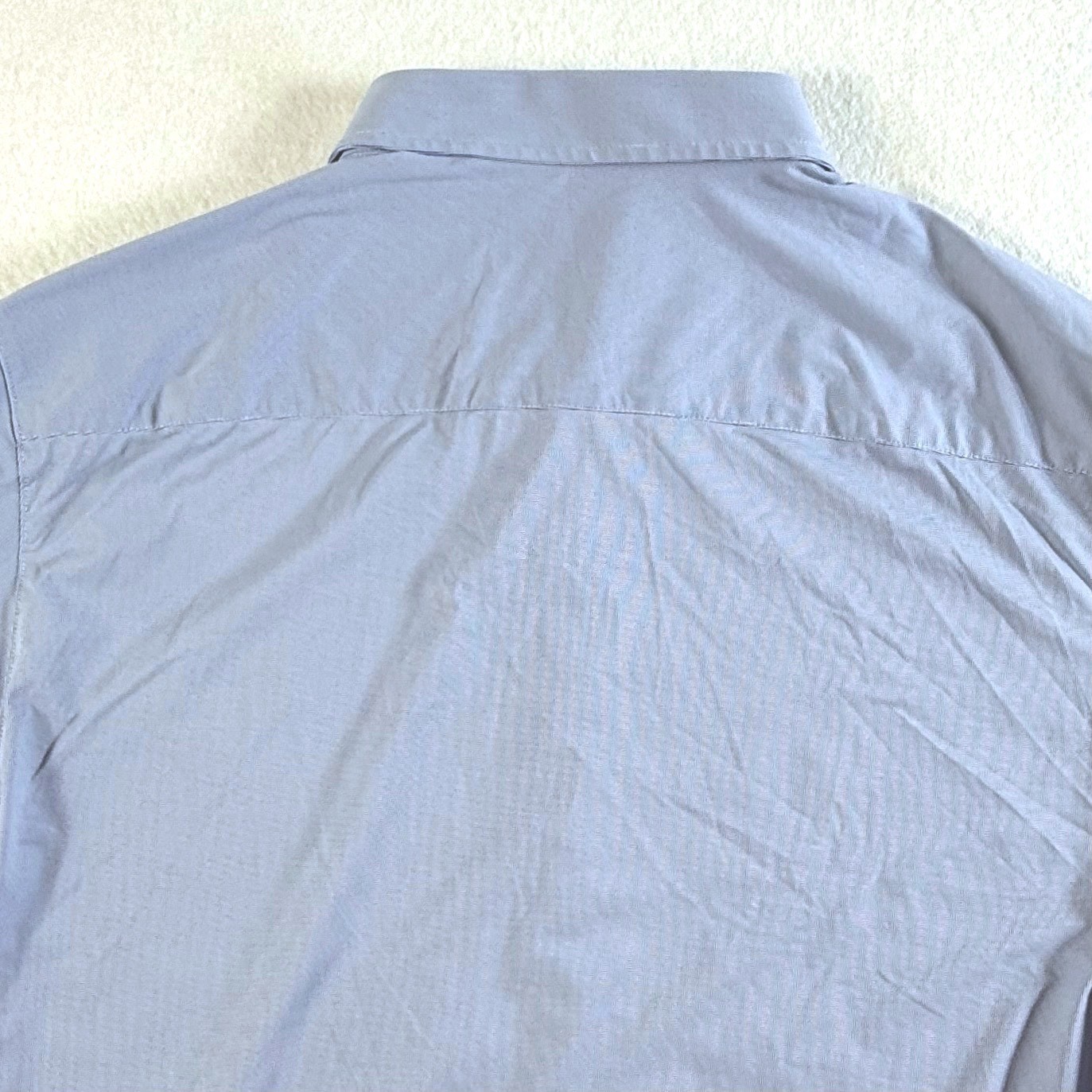 Rhone Button Down Shirt Mens XL Short Sleeve Commuter Italian Fabric Light Blue