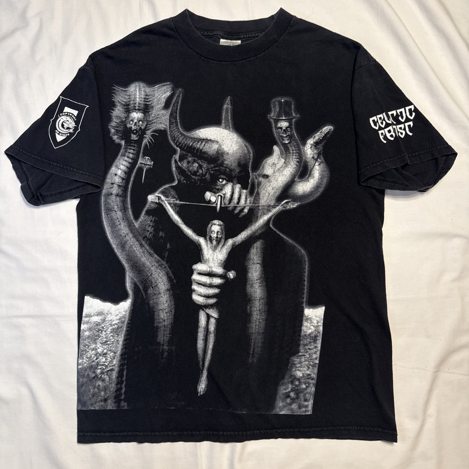 Vintage 2000s Celtic Frost To Mega Therion HR Ginger Black T-Shirt Size M