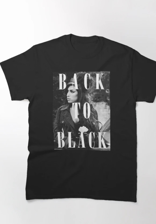 Back to Black Amy Winehouse T-Shirt Gildan 5000 Vintage Music Graphic Tee Unisex