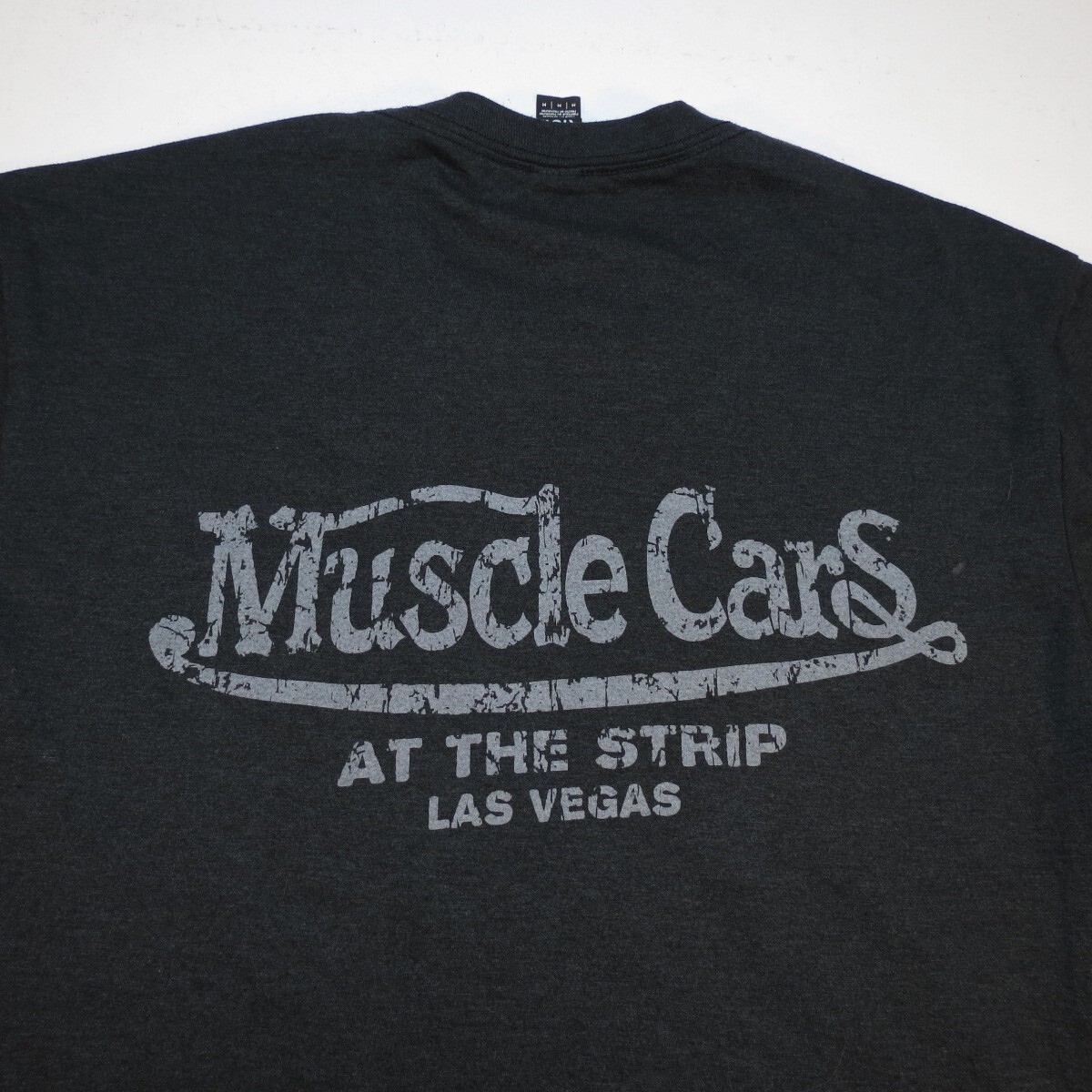 New MUSCLE CARS at the Strip LAS VEGAS Hot Rod Car T SHIRT Sz M Black Tri Blend