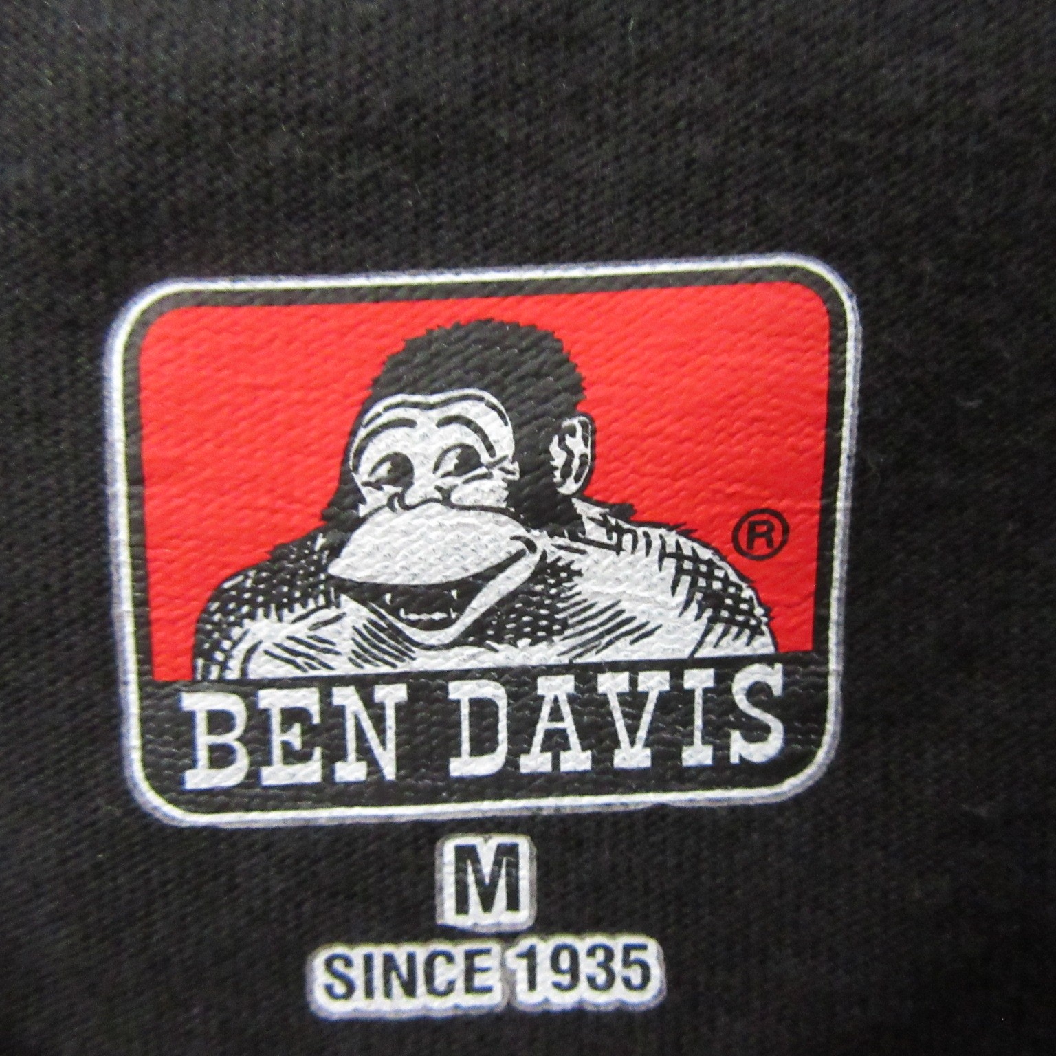 Ben Davis Mens Long Sleeve T Shirt M Black Pocket Workwear Pullover Tee