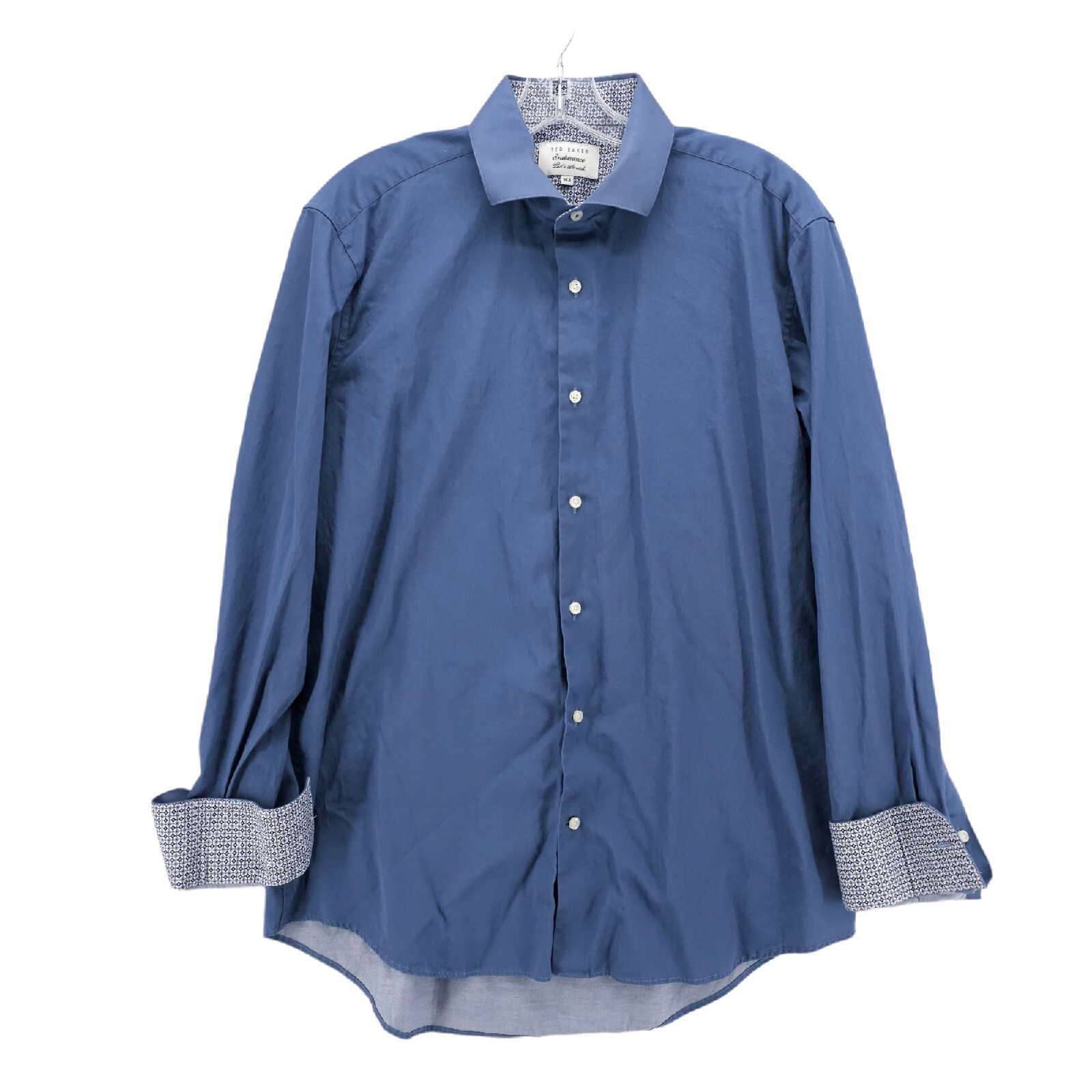 TED BAKER Endurance Blue Stretch Rosefit Dress Shirt Size 16.5
