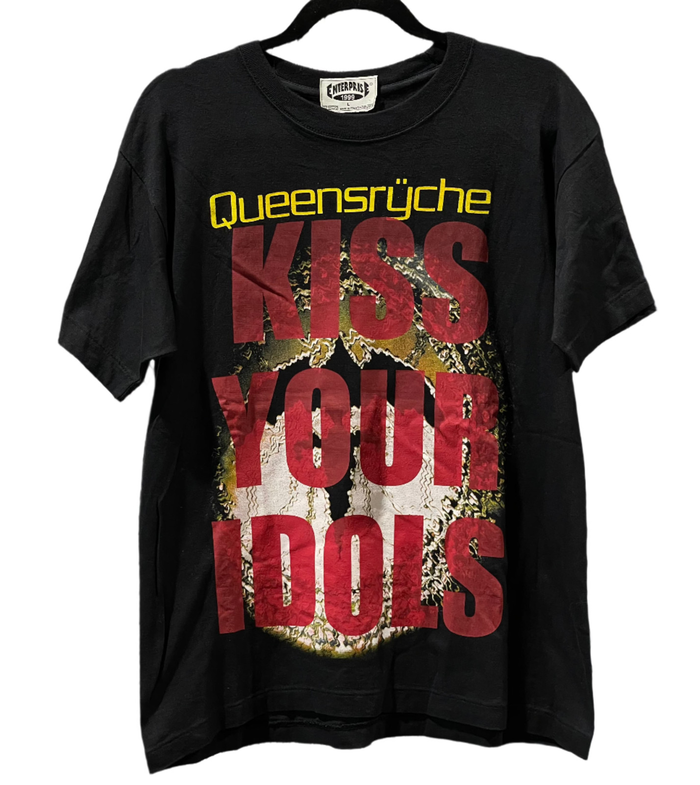 Queensryche Rock band Kiss Your Idols Basic Style T shirt Vtg NH28336