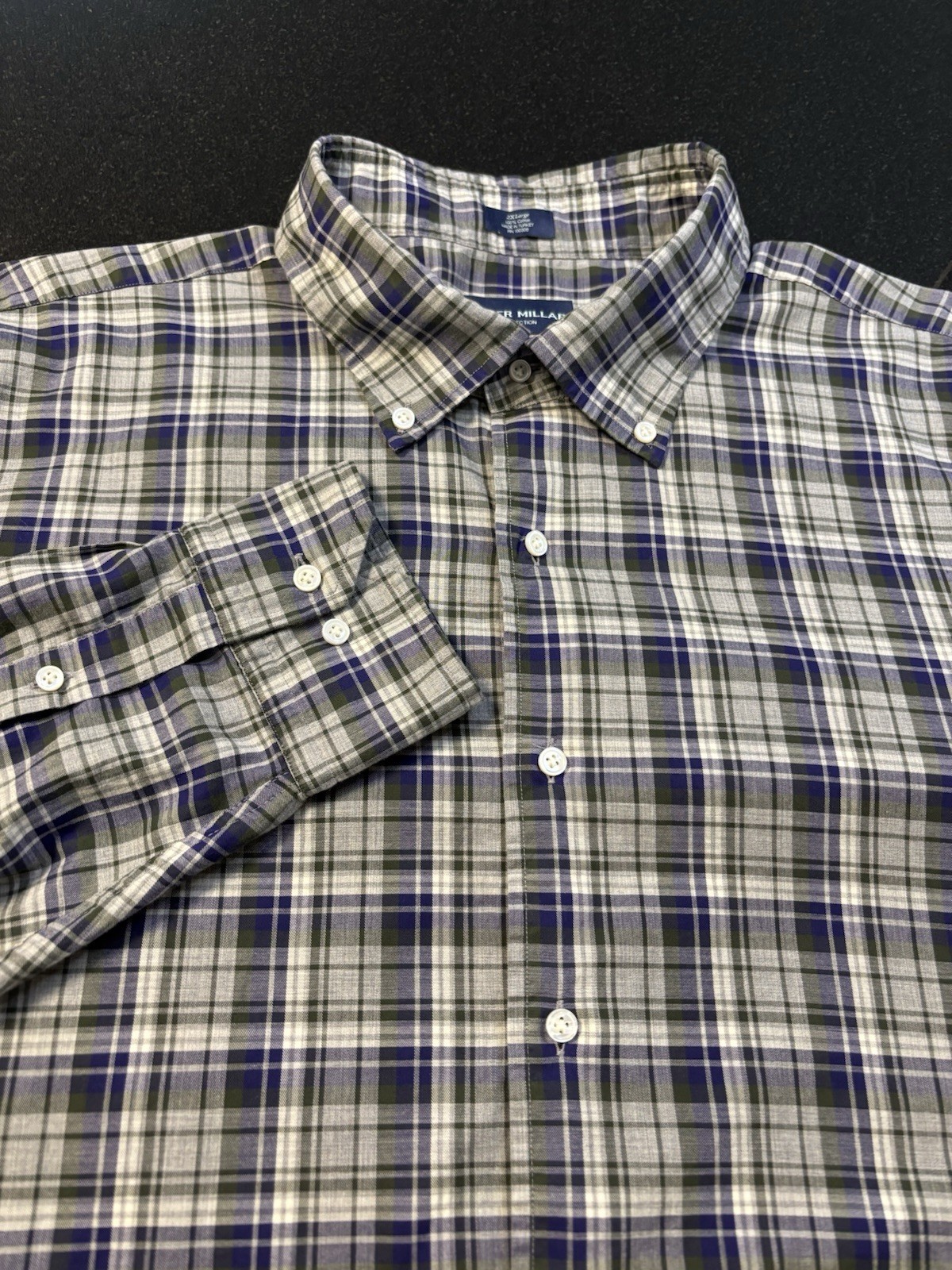Peter Millar Collection Men’s Flex Finish Shirt Long Sleeve Button Down 2XL