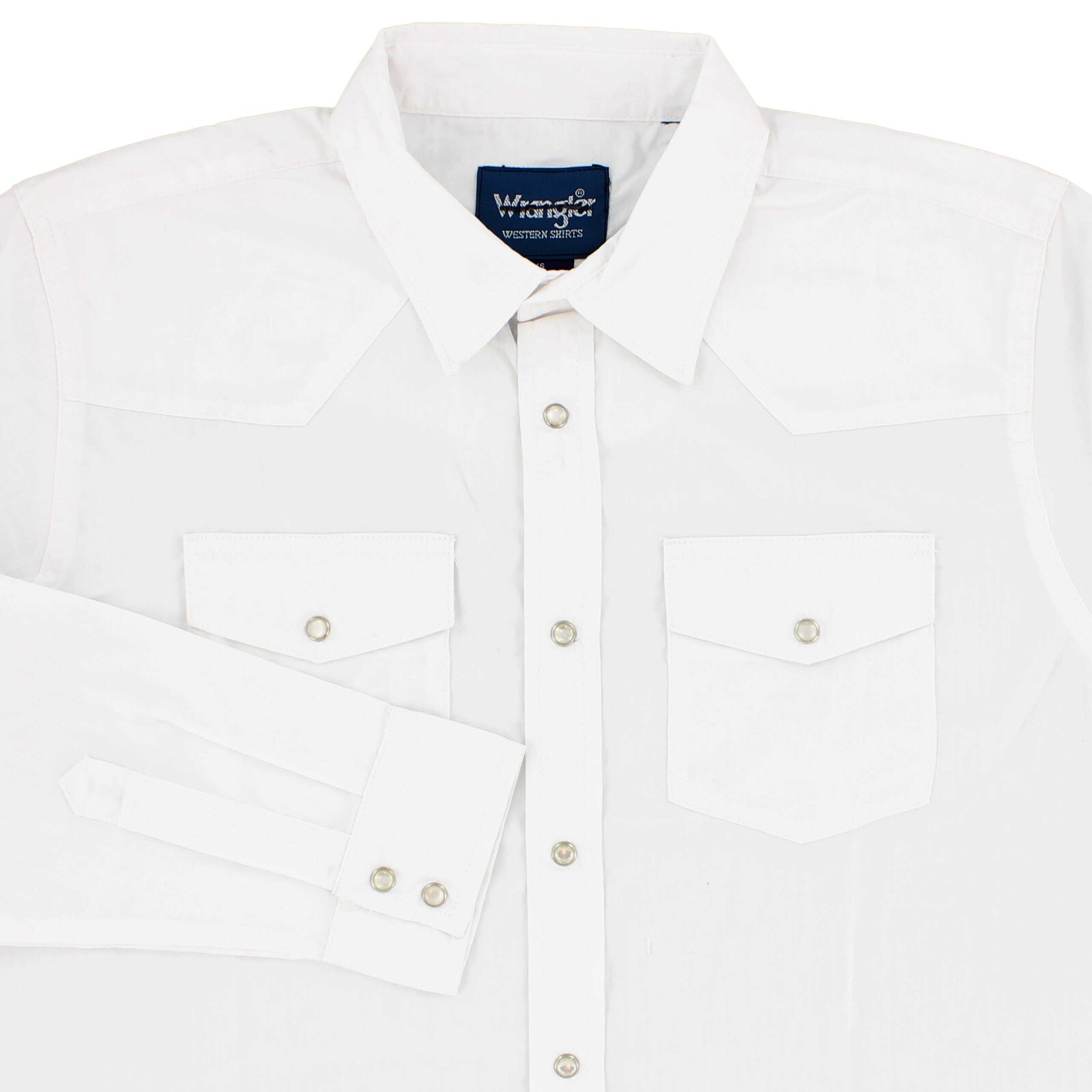 Wrangler Men’s Western Shirt Pearl Snap Button Long Sleeve Front Button Pockets