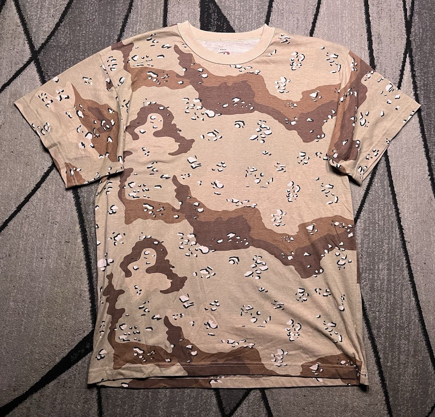 Rothco Desert Camo Cotton Poly Knit Crew Neck Short Sleeve T-Shirt Mens XL