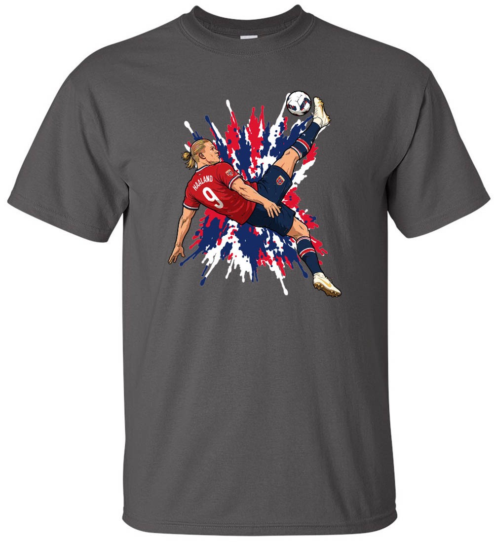 Erling Haaland Spray Paint Norway Shirt T-Shirt Adult 2XL