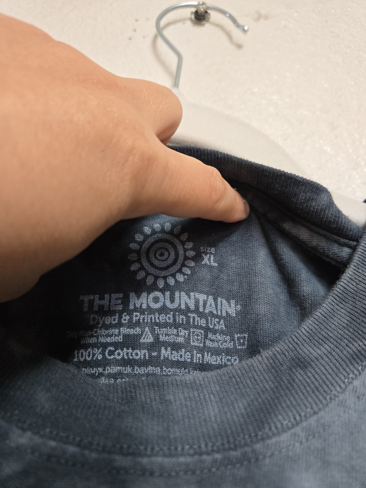 The Mountain Skull Face Pushing Through Tie-Dye Shirt Men’s Size XL