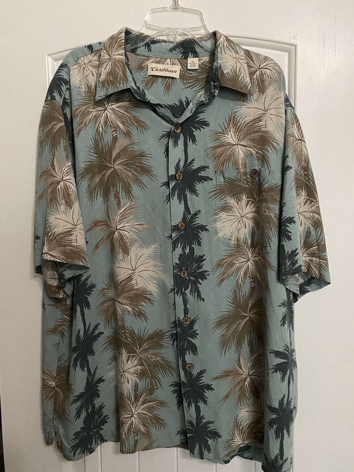 Caribbean Hawaiian Palm Trees Beach Tropical Shirt Size XL
