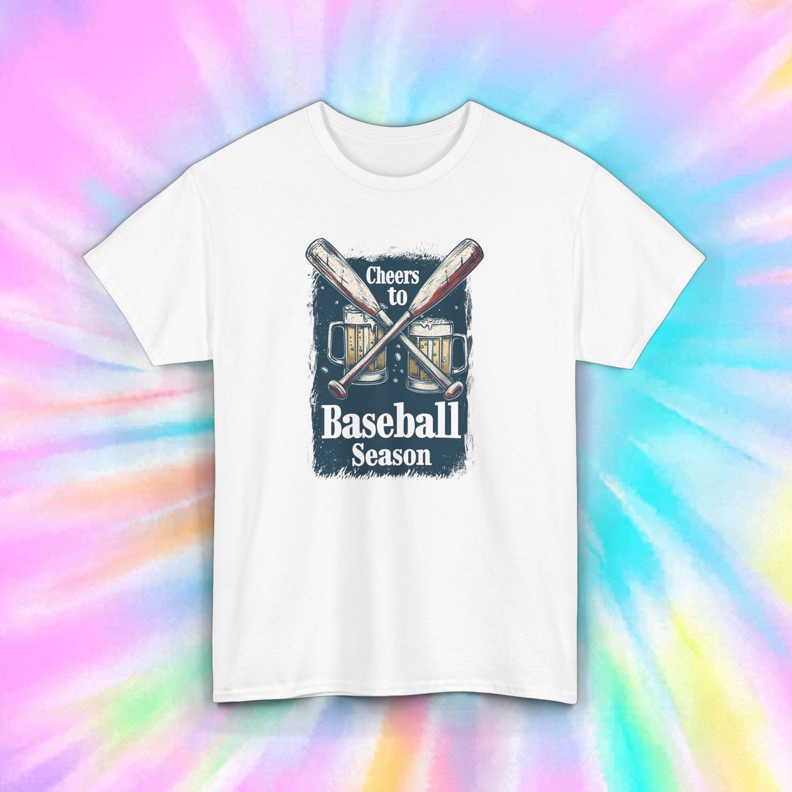 Cheers to Baseball Season T-Shirt | Vintage Baseball Bats Graphic Tee | Sports