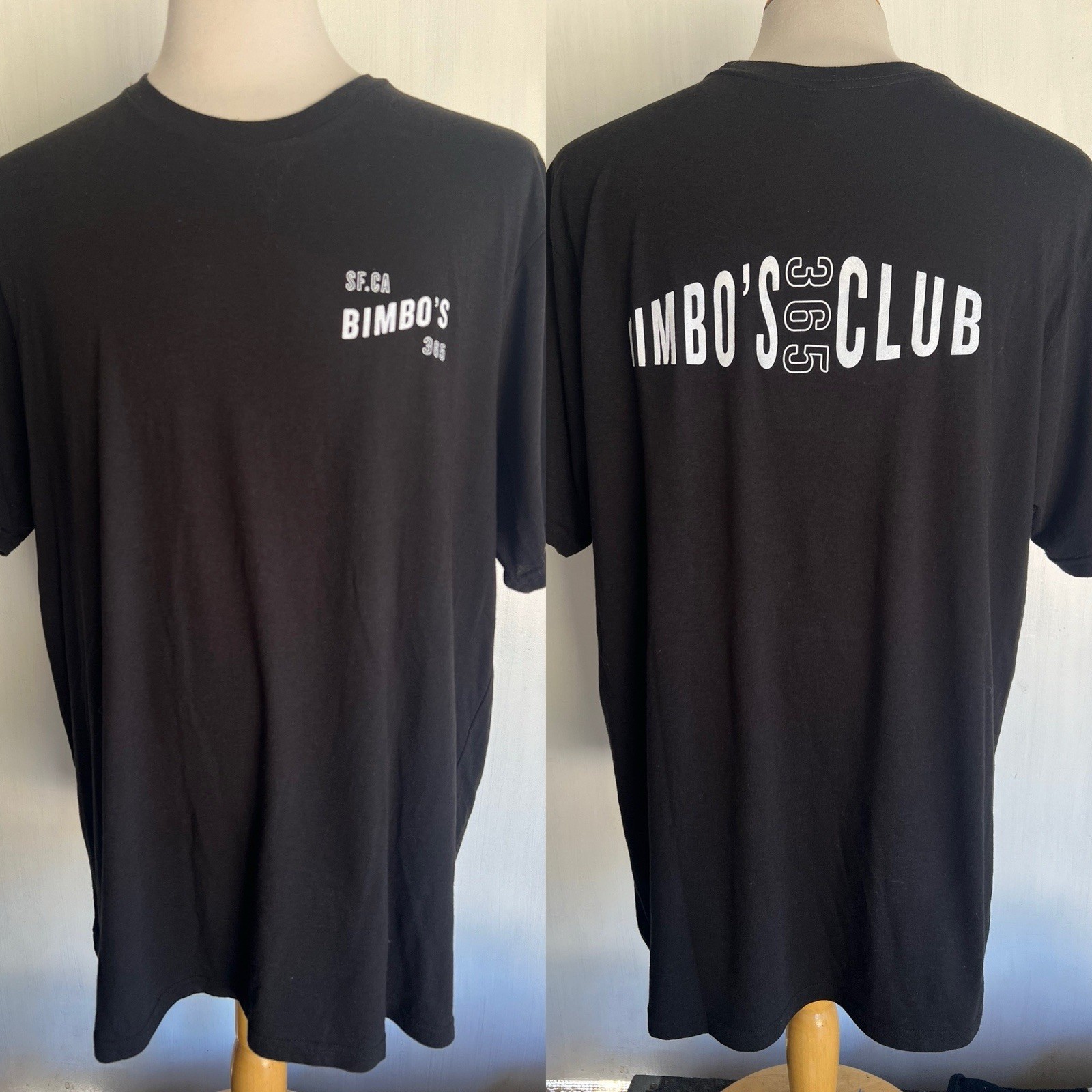 BIMBO’S 365 CLUB Official Men’s San Francisco California Music Venue T-Shirt 3XL