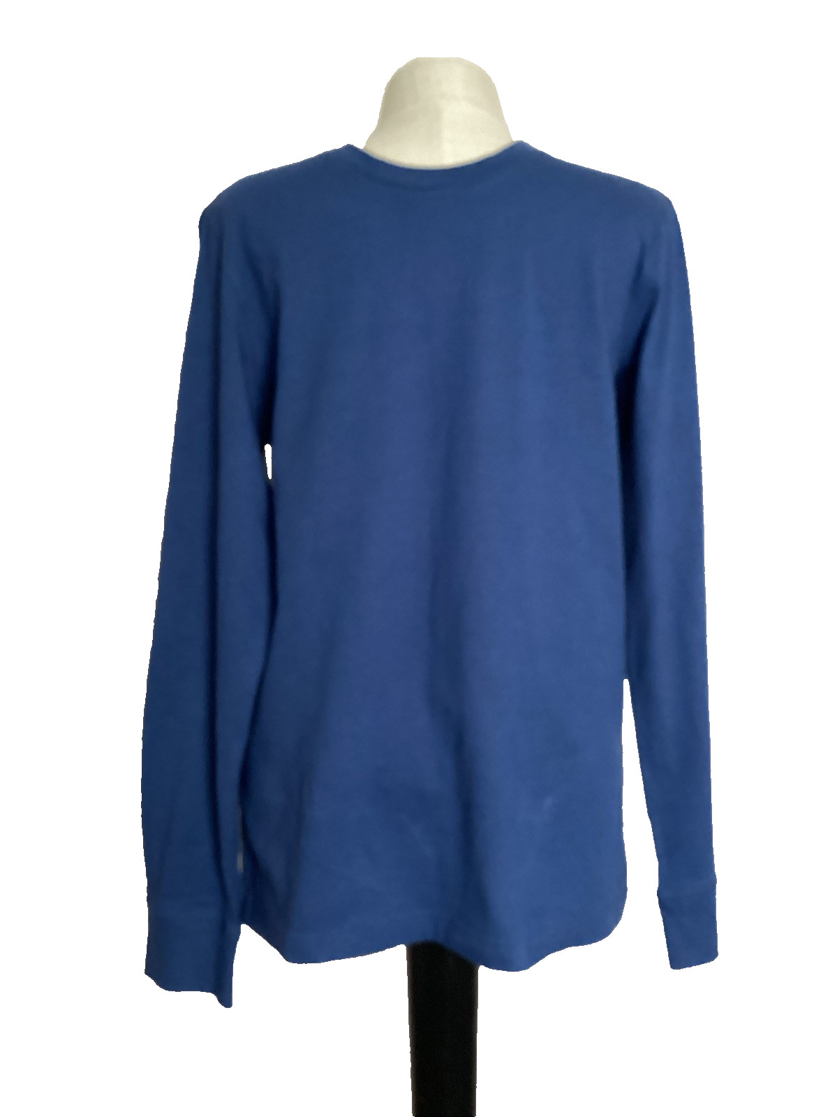 GEORGE SUPER SOFT ESTATE BLUE LONG SLEEVE CREW NECK TEE SHIRT Sz S*