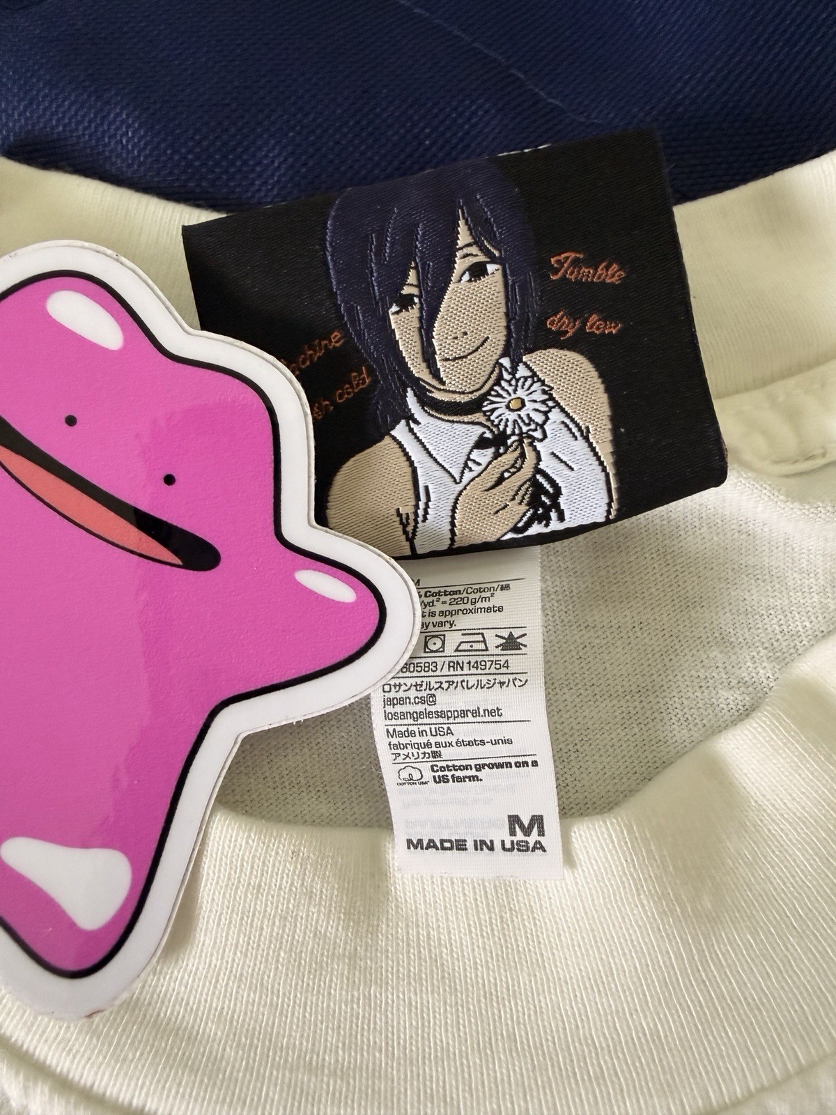 Cruel Void Bleach Orihime Anime Graphic T-Shirt Off White Medium Short Sleeve