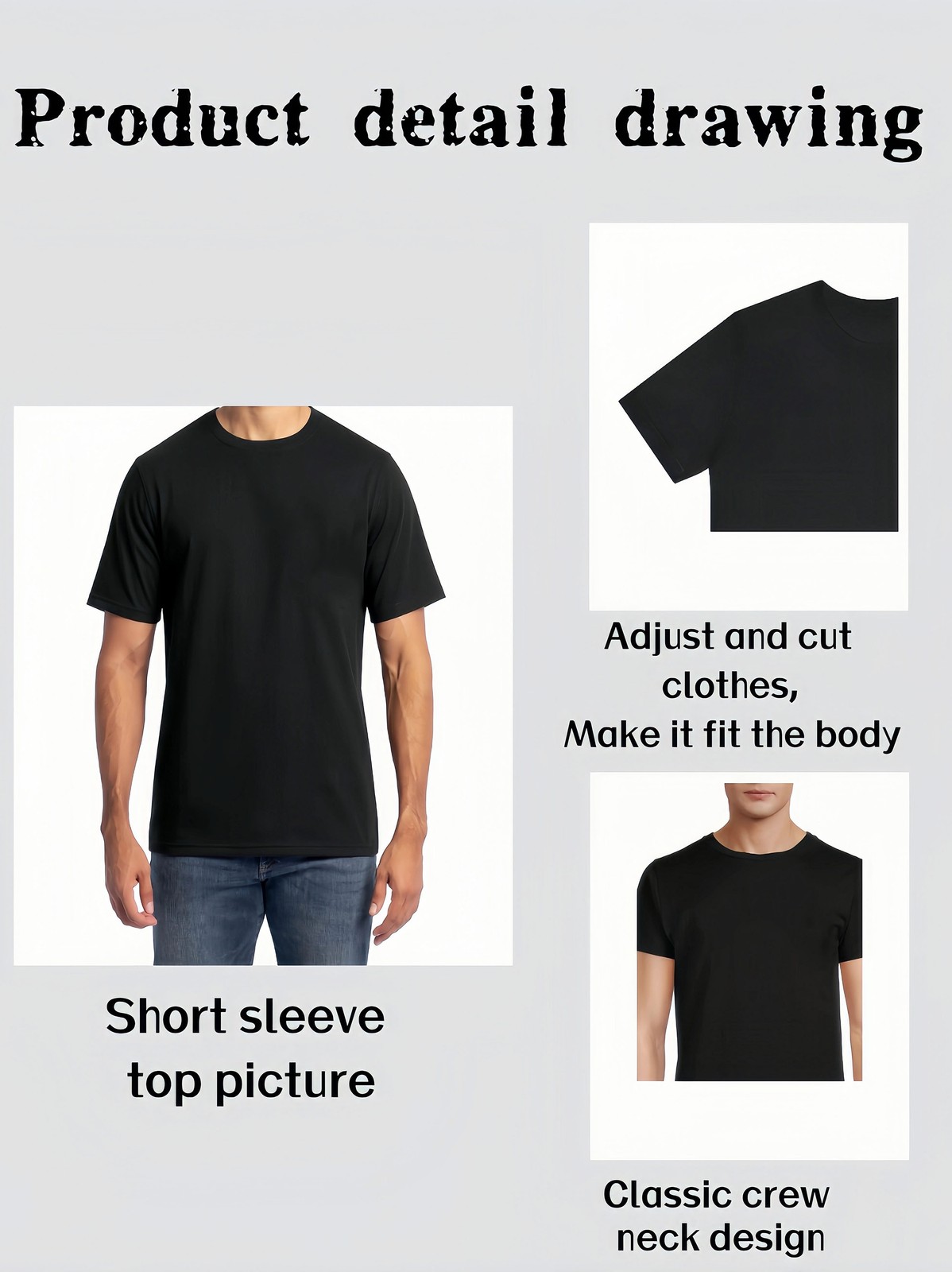 Personalized T-shirts, customizable with your text,photos or logo made of cotton