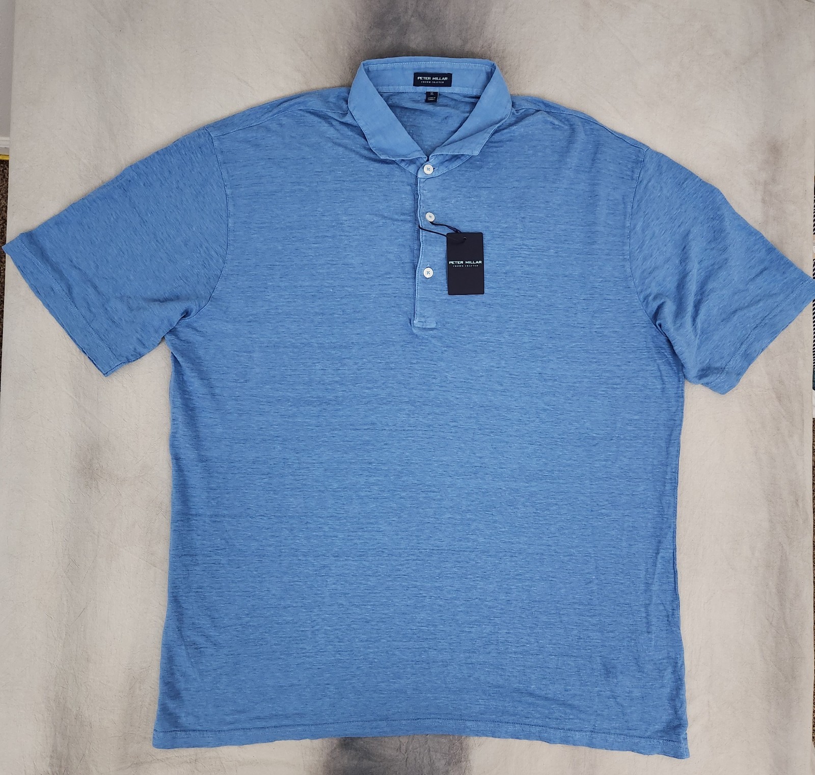 PETER MILLAR Crown Crafted Men’s Greystone Short Sleeve Polo Men’s Size XL New