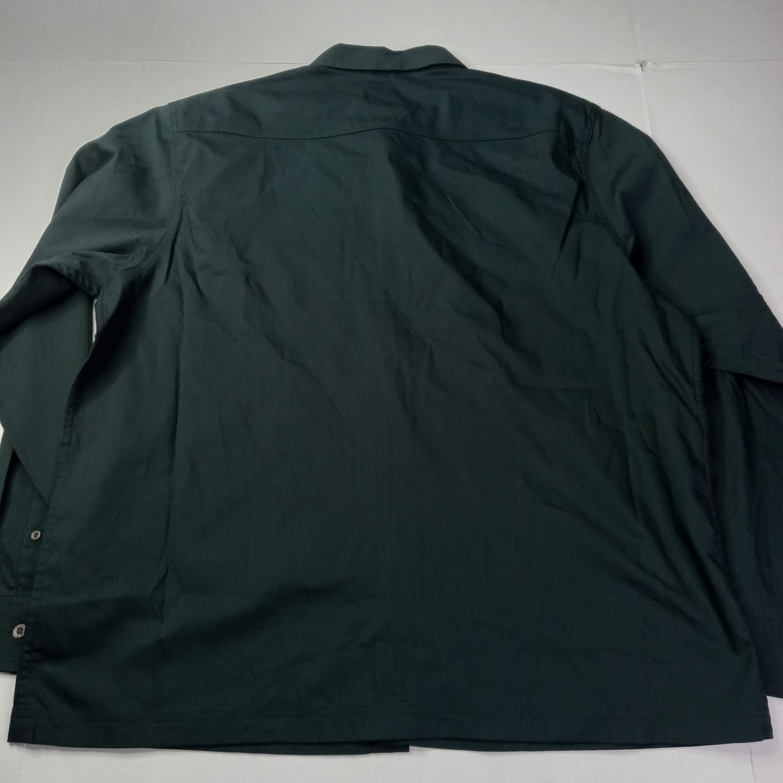 Wrangler All Season Stretch Shirt Men’s XL XLarge Gray Convertible Sleeves UPF