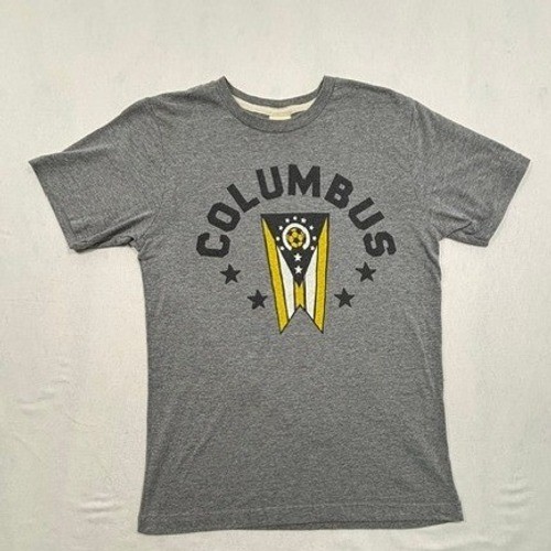 Homage Columbus Crew MLS Soccer T-Shirt Heather Gray Vintage Style XS