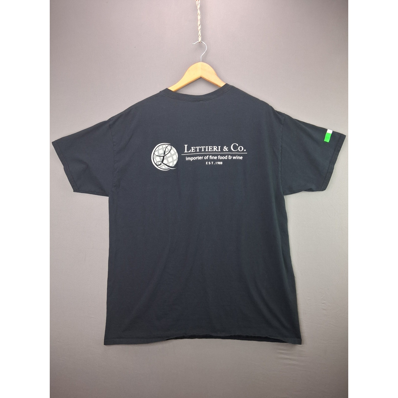 Fruit of the Loom T-Shirt XL Black Italian Meat Graphic Lettieri & Co Foodie Tee
