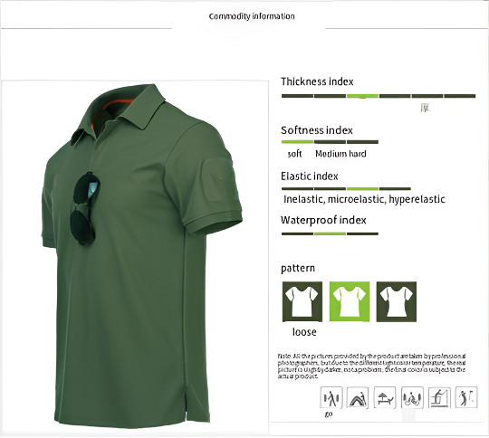 Men’s Tactical Polo T-Shirt Quick Dry Combat Short Sleeve Team Work Casual Shirt